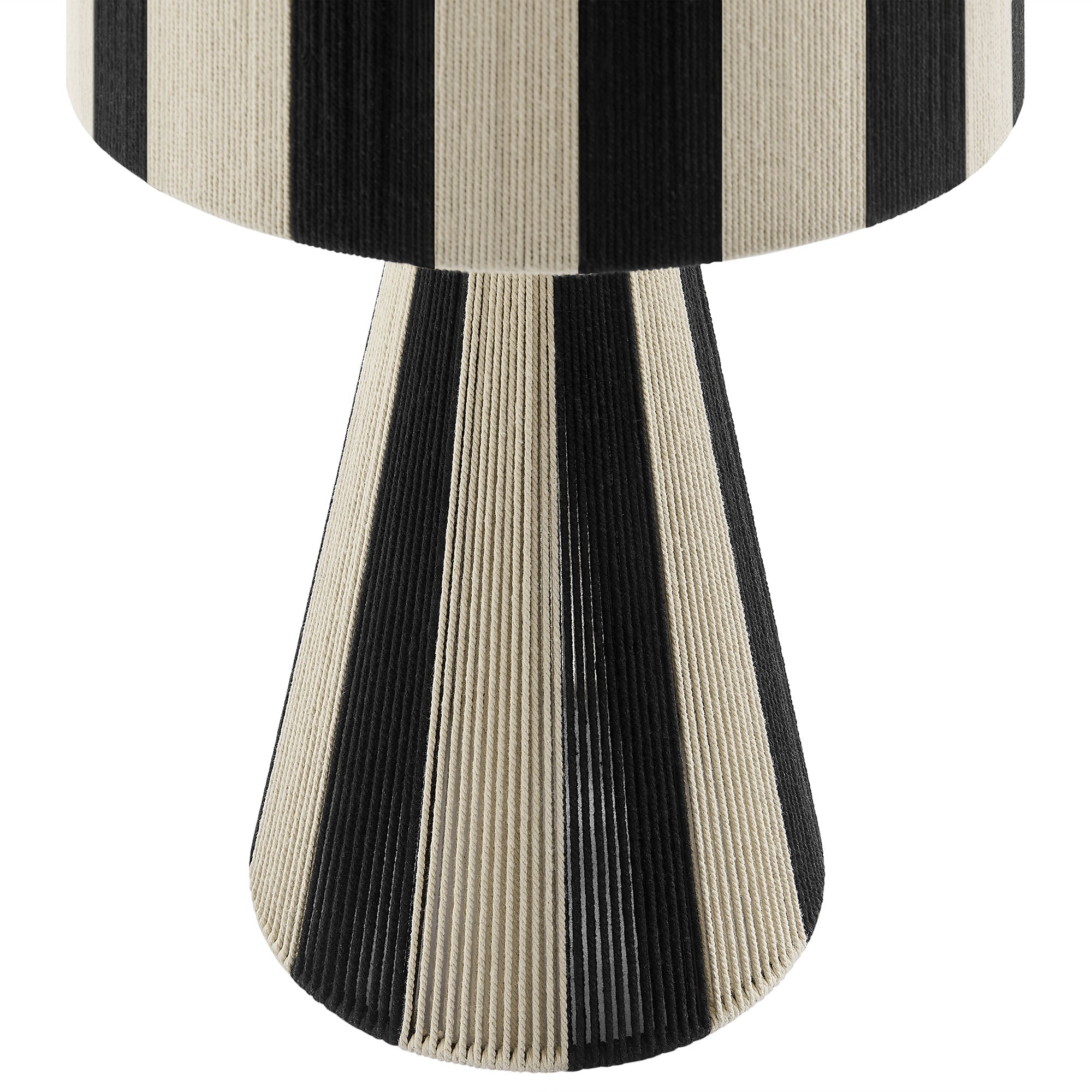 Renae Handwoven Cotton Thread Striped Table Lamp – alternate product view