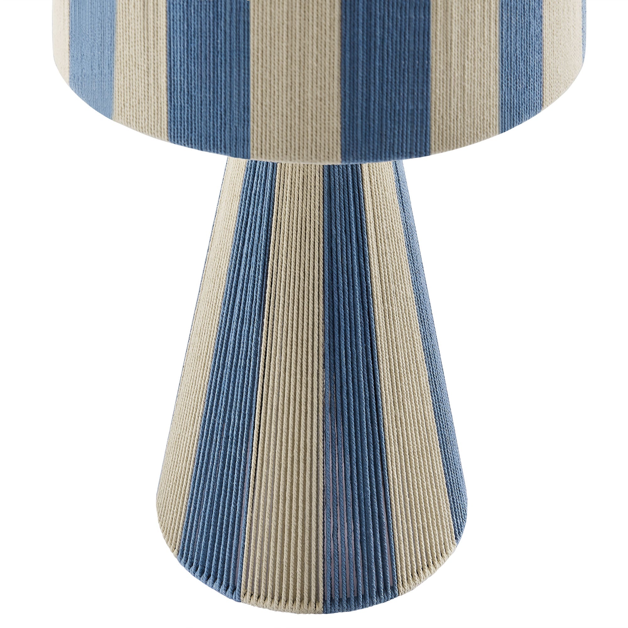 Renae Handwoven Cotton Thread Striped Table Lamp – alternate product view