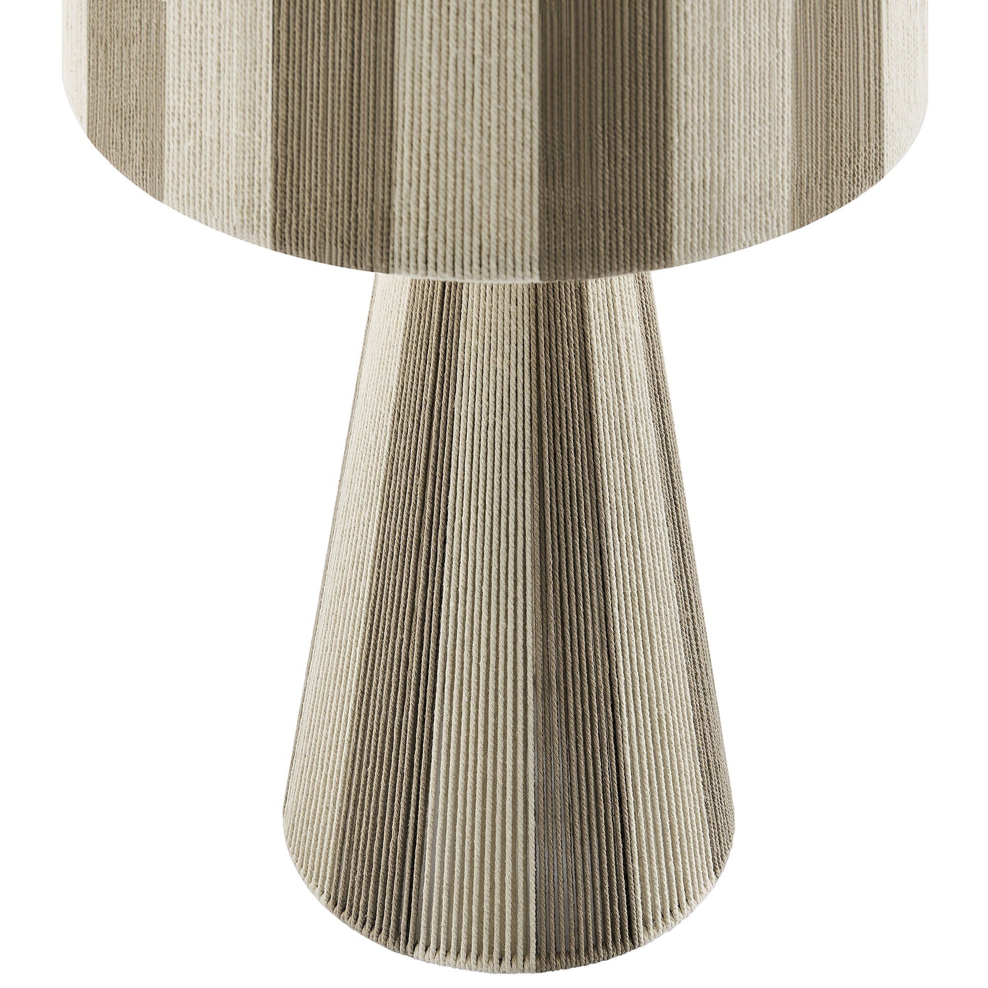 Renae Handwoven Cotton Thread Striped Table Lamp – alternate product view
