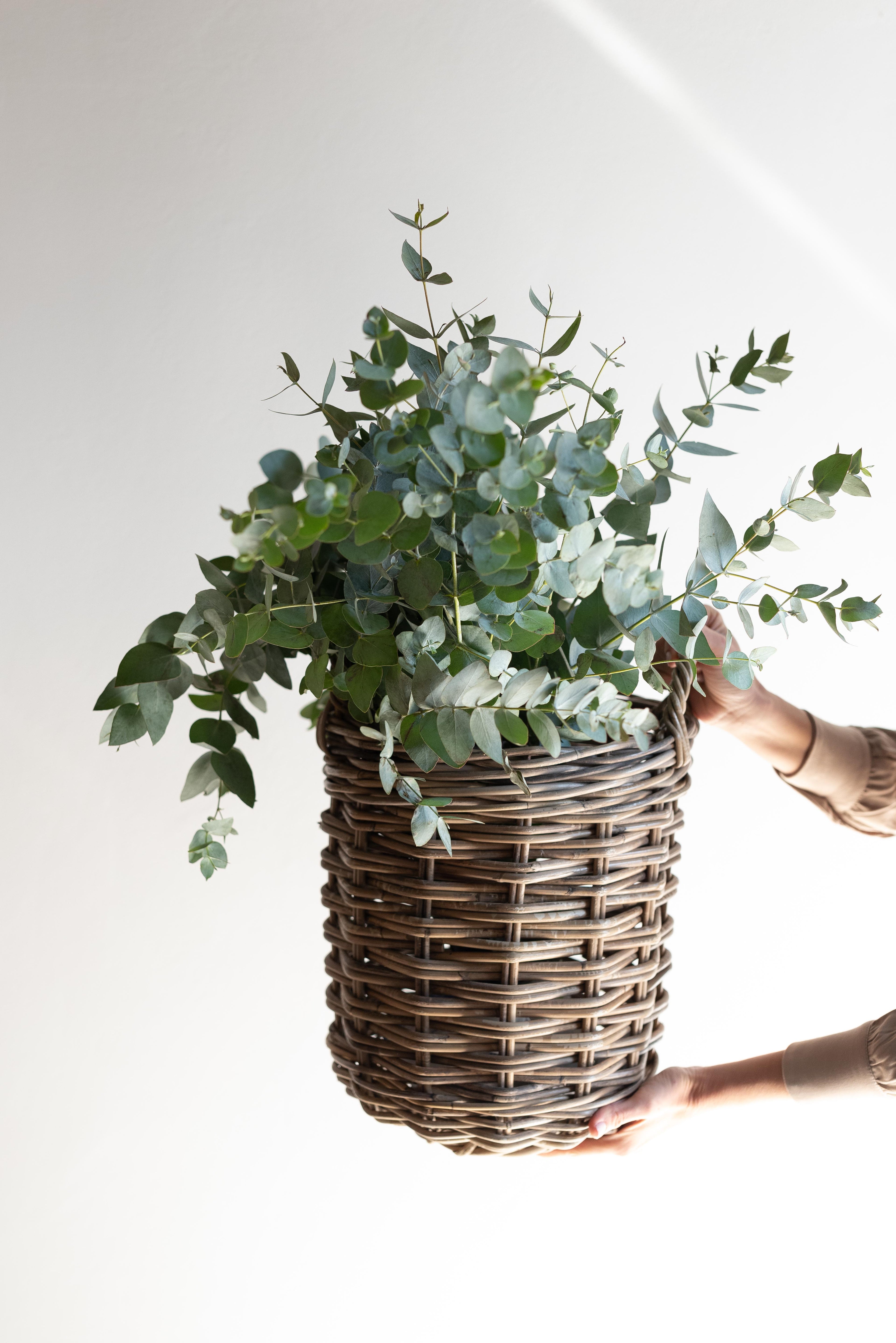 Rattan Round Storage Basket