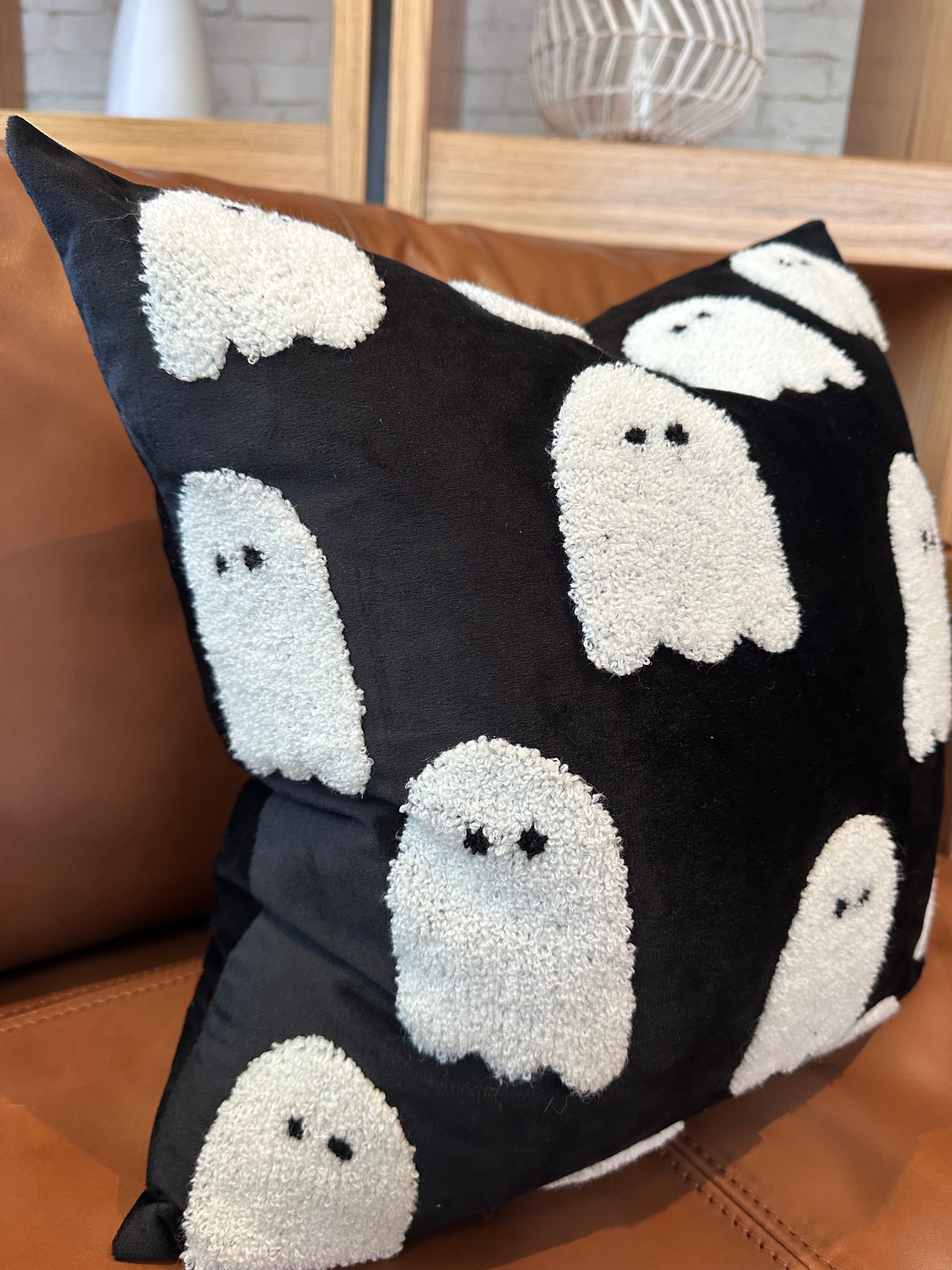 Black Ghost Pillow Cover – alternate product view