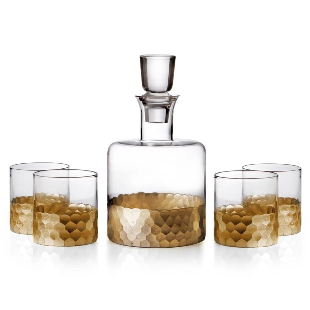 Daphne Gold 5 Pieces Whiskey Set