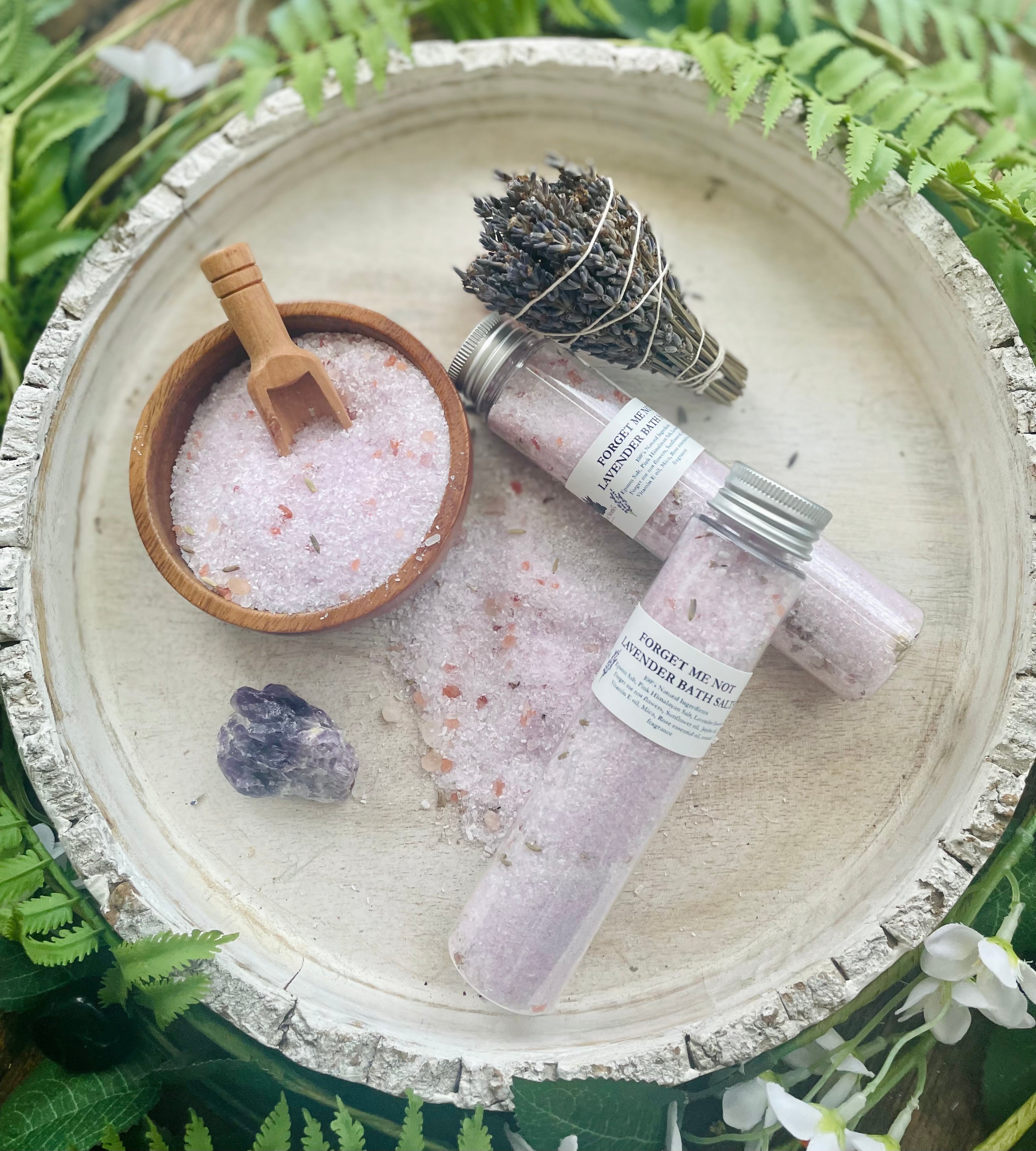 Forget Me Not Lavender Bath Salt Tubes