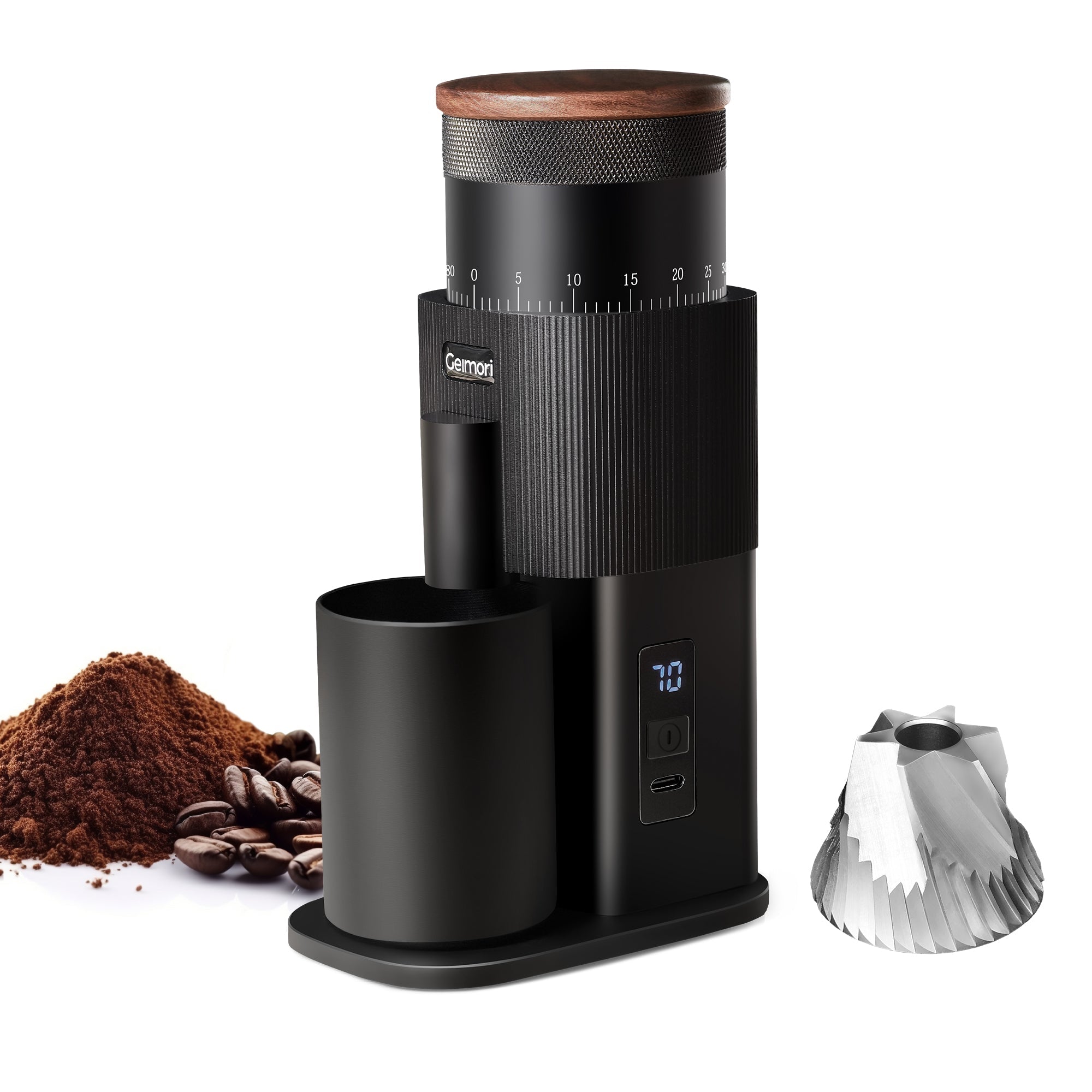 Geimori T38 Battery Coffee Grinder | Cordless Precision Grinder