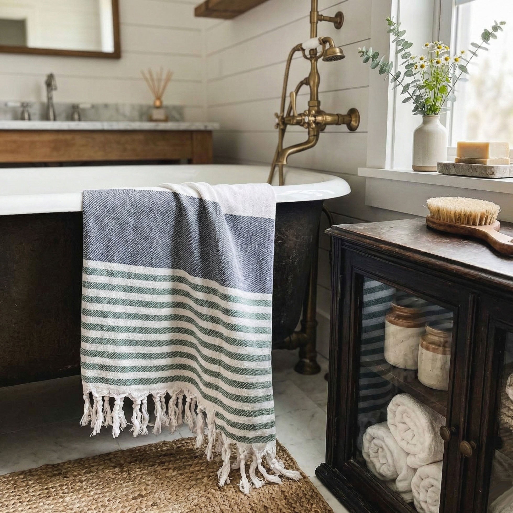 Mediterranean Turkish Cotton Towel — 180 GSM