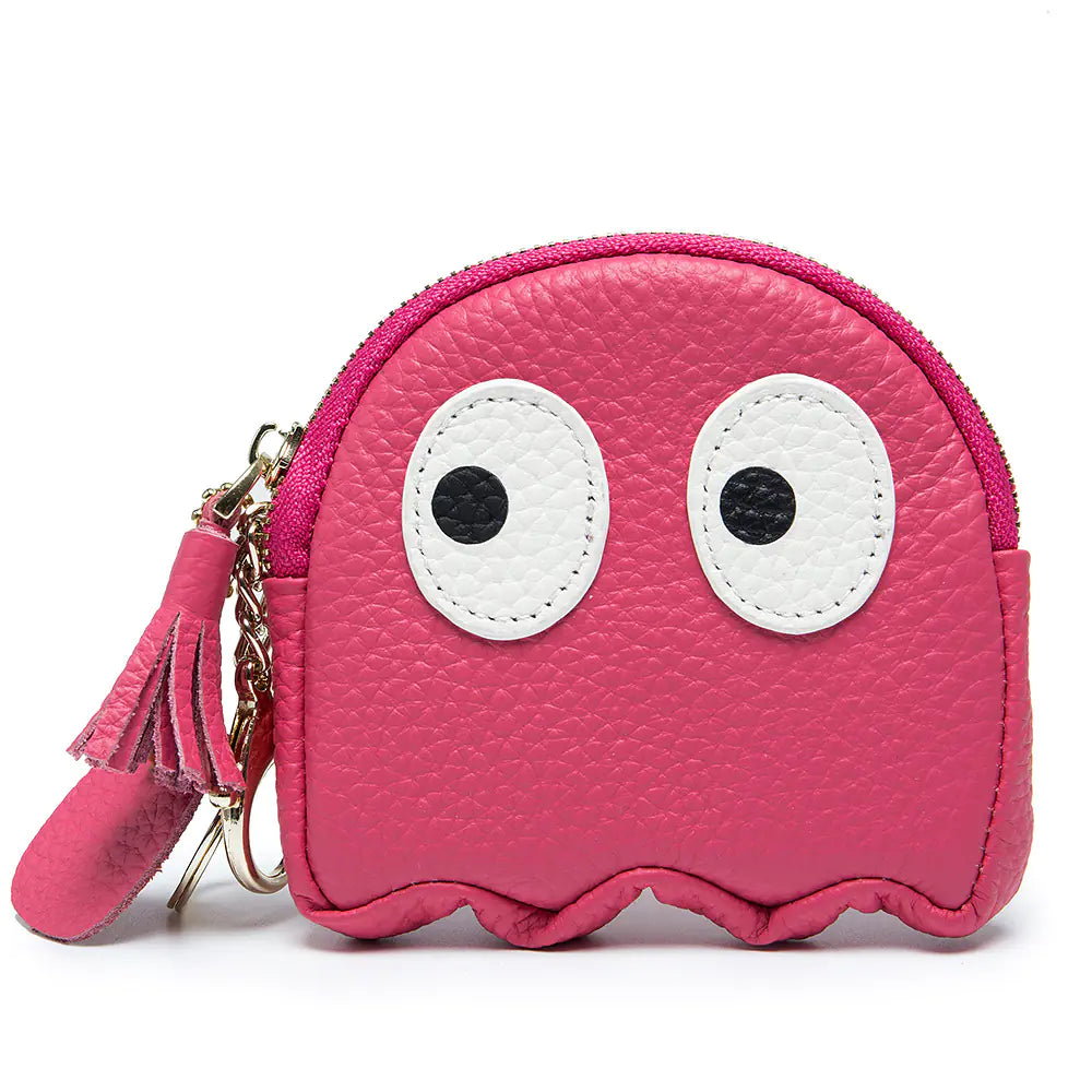 Mini genuine cowhide leather coin purse