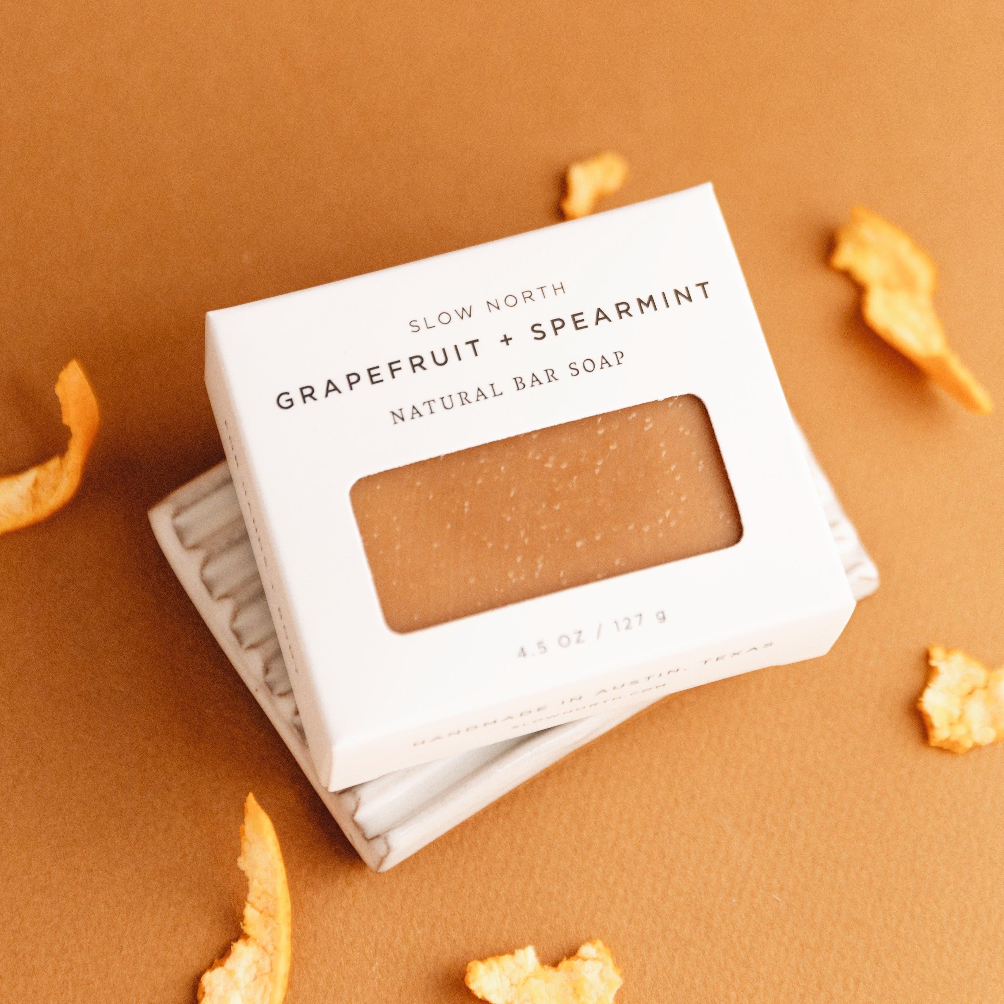 Slow North Grapefruit and Spearmint natural bar soap
