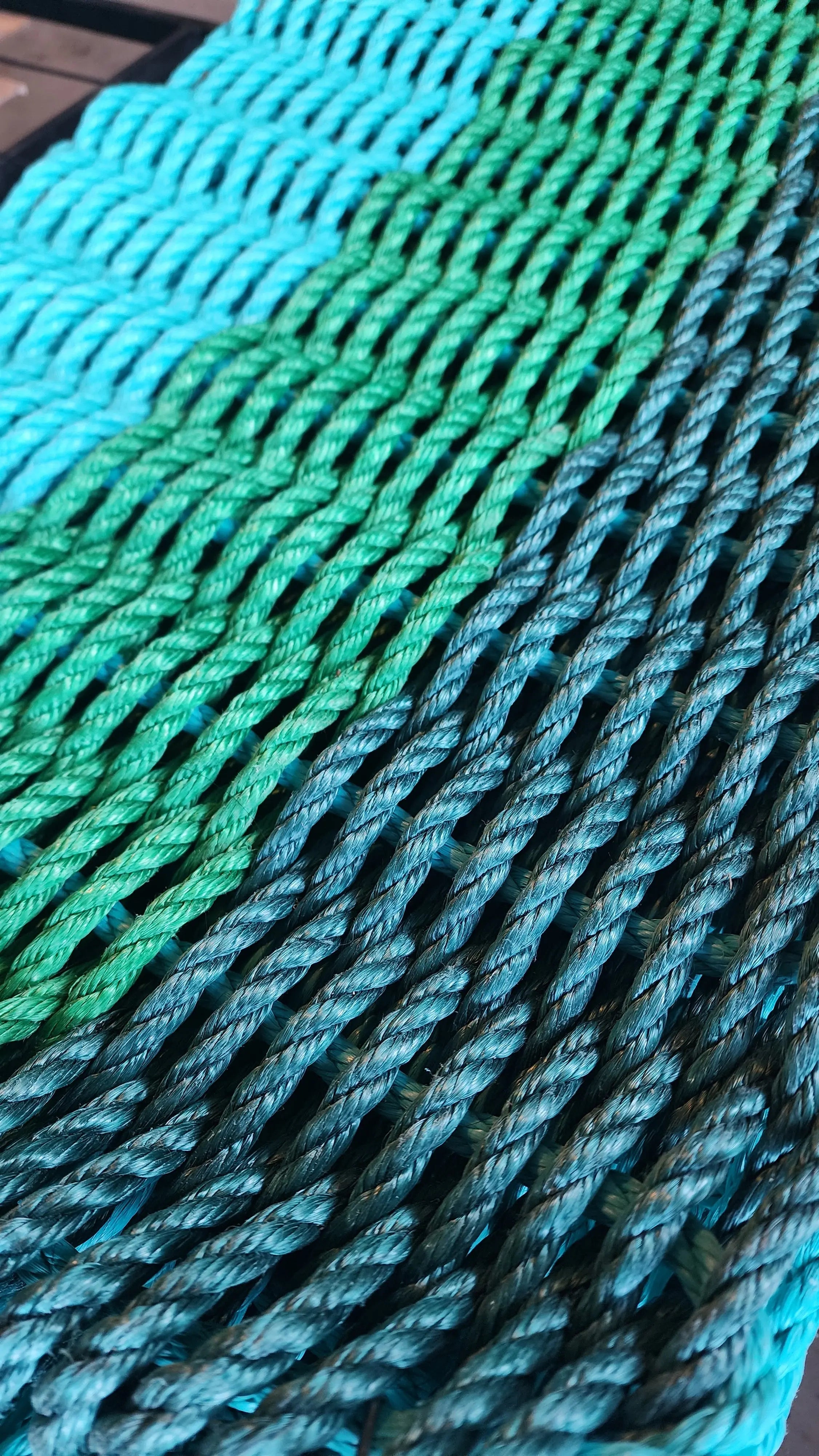 Green Ombre Lobster Rope Doormat