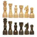 Grey Oceanic and Verona Marble Chess Pieces for 12 to 16 Inches Board - (Pieces Only)