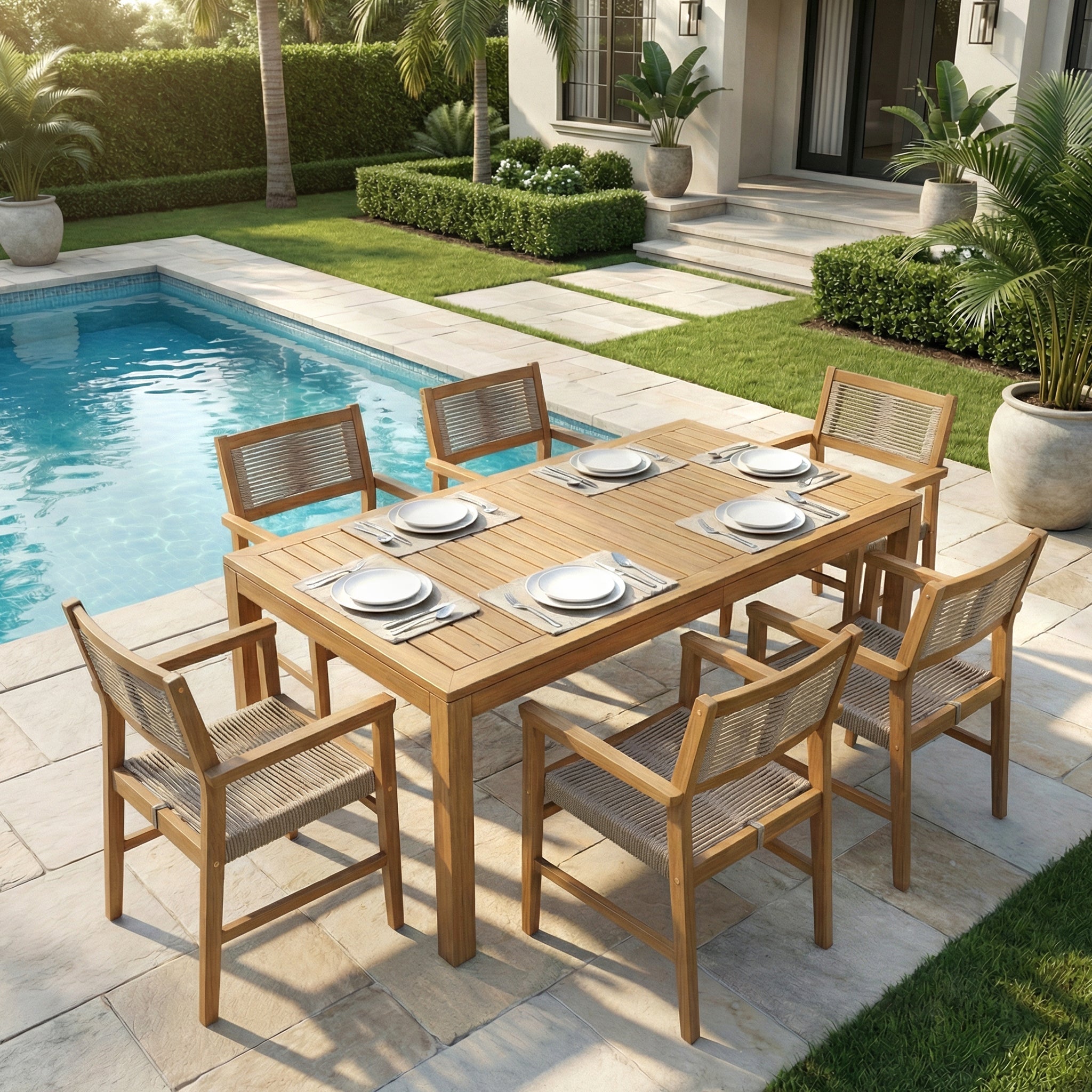 Heritage armchair styled outdoor view