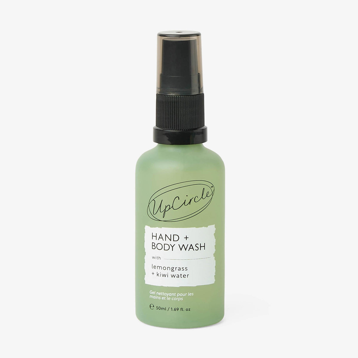 UpCircle Natural Hand + Body Wash with Lemongrass - Travel Size