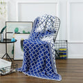 Geo Double-Sided Cotton Throw Blanket