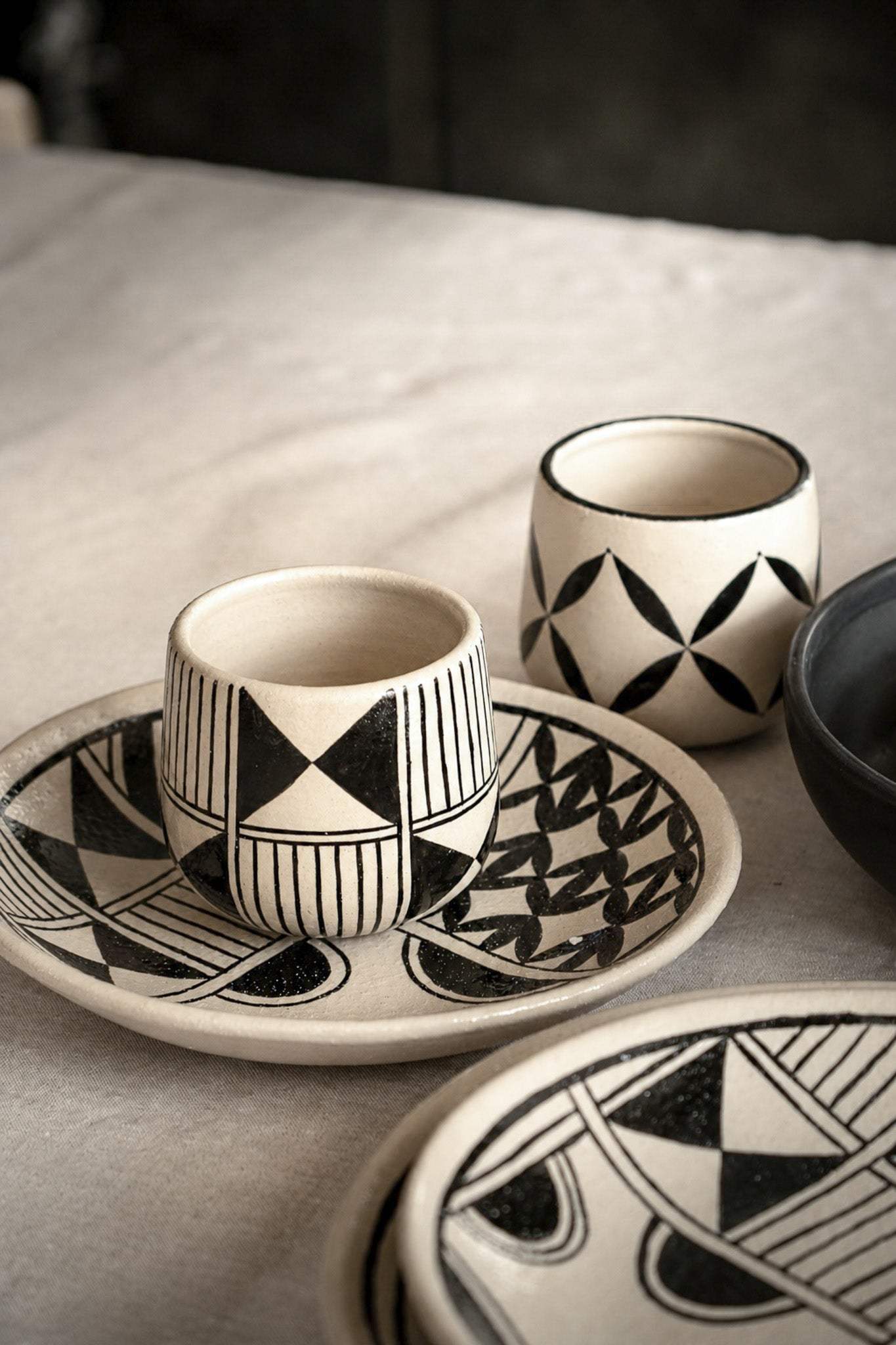 Hand-Painted Stoneware Coffee Mug — Heritage Collection