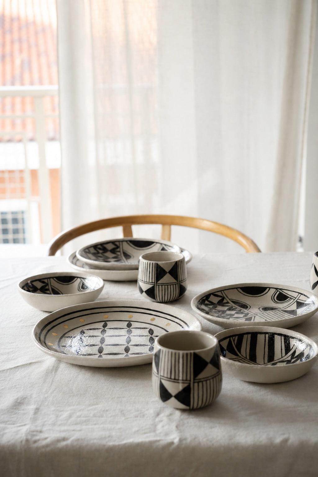 Hand-Painted Stoneware Coffee Mug — Heritage Collection