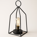 Black iron LED lantern