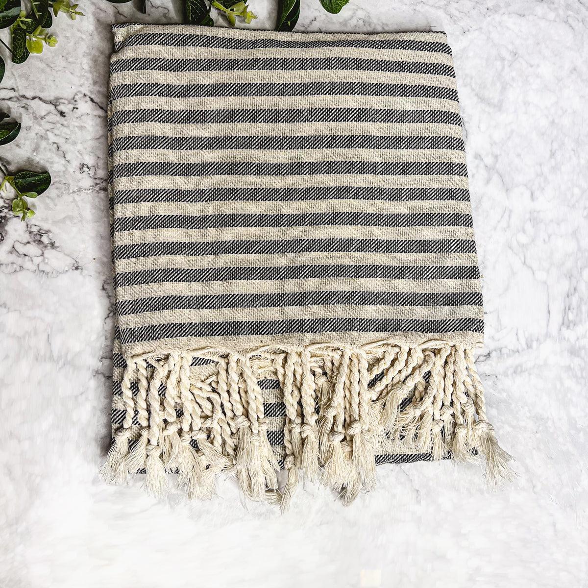 Nautical Turkish Cotton Towel — 180 GSM