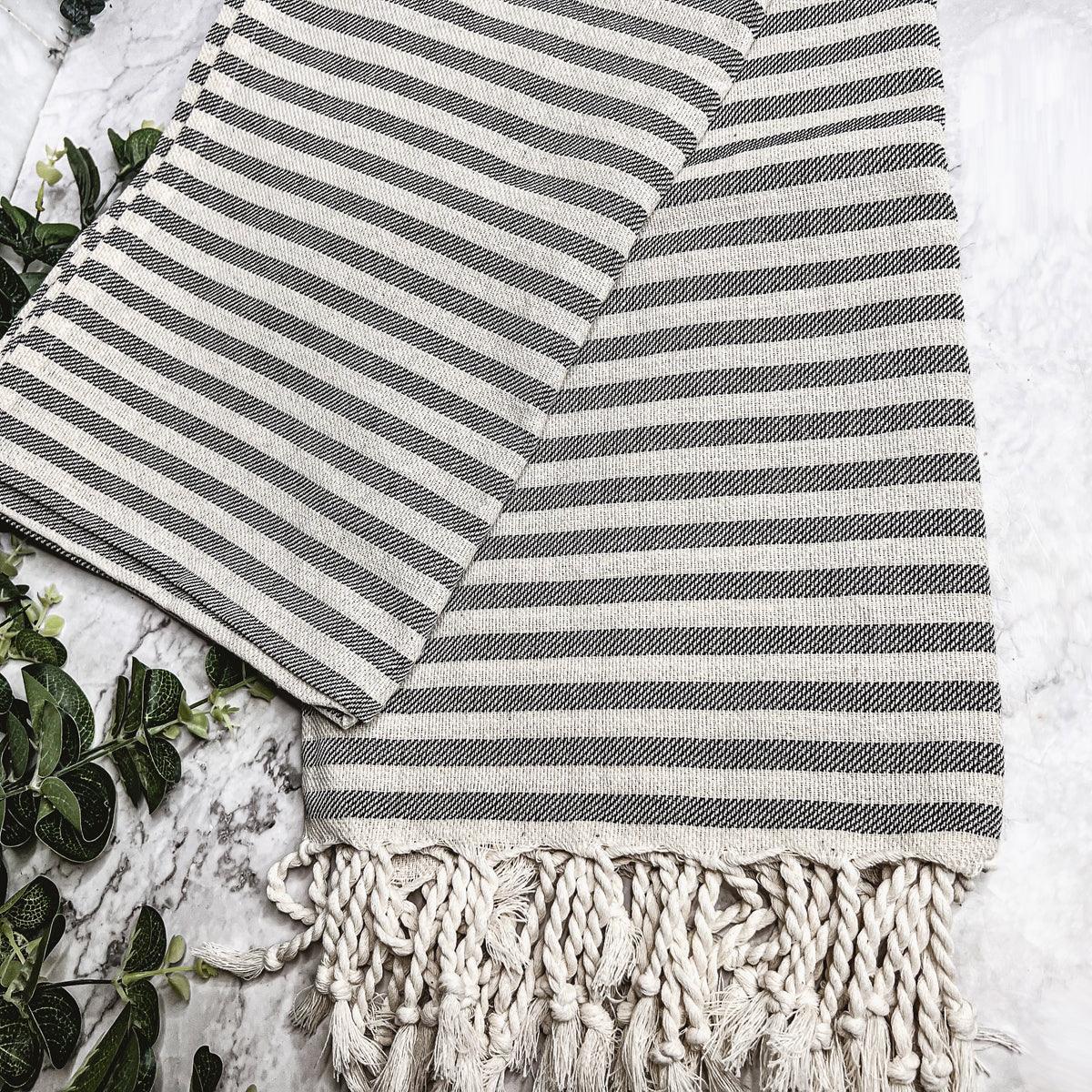Nautical Turkish Cotton Towel — 180 GSM