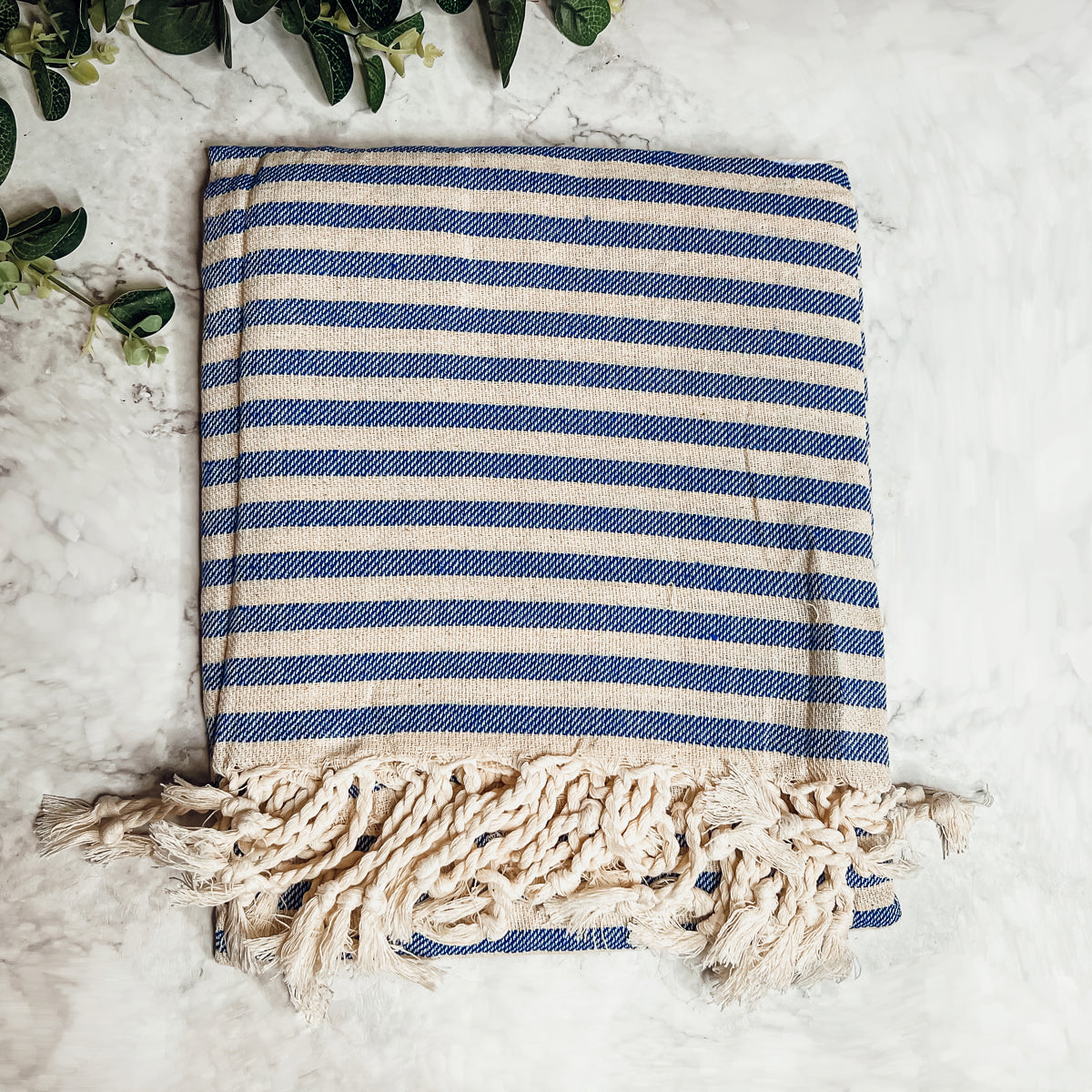 Nautical Turkish Cotton Towel — 180 GSM