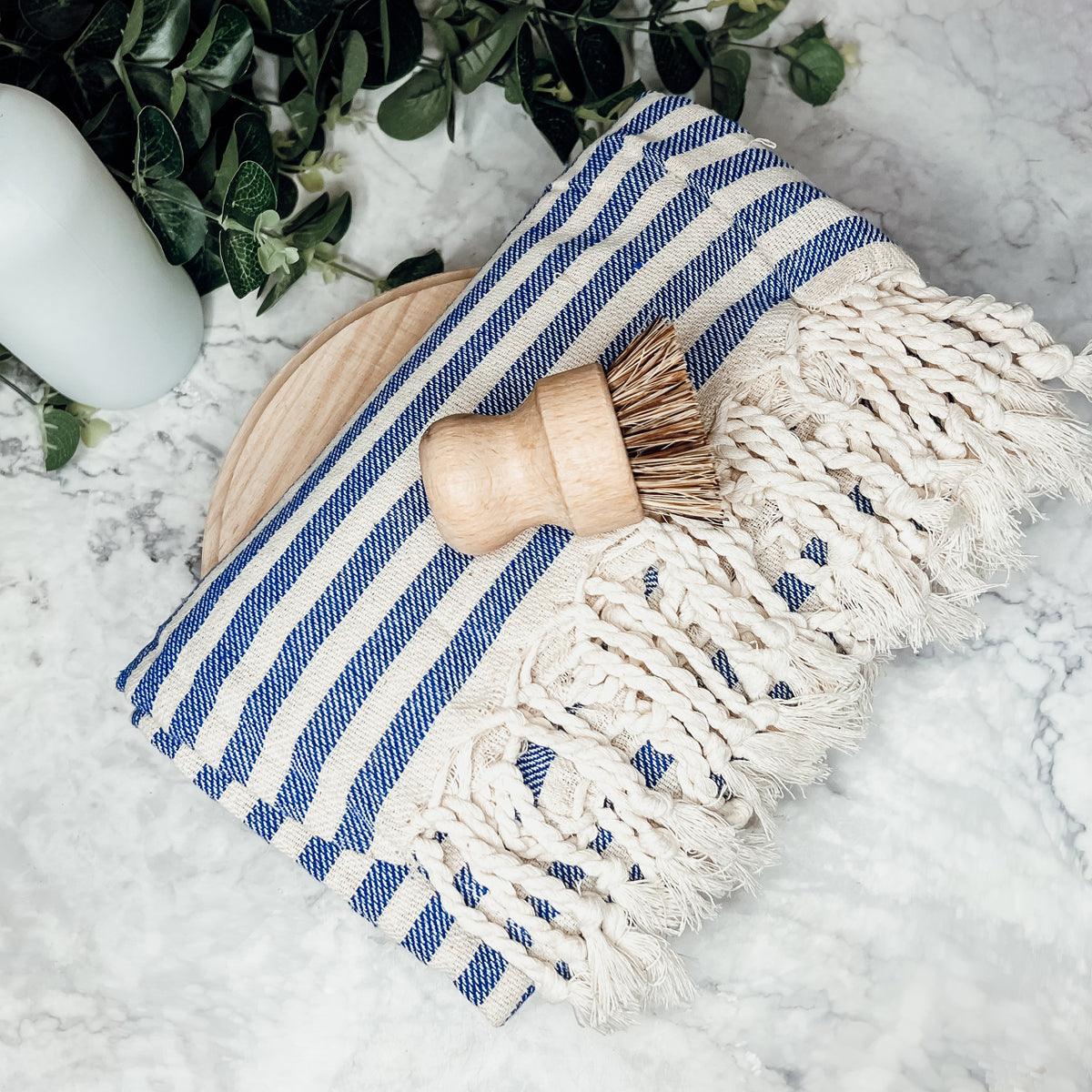 Nautical Turkish Cotton Towel — 180 GSM