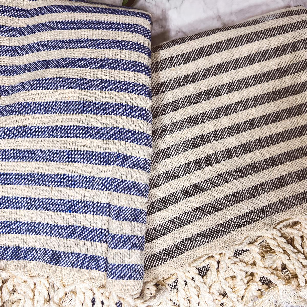 Nautical Turkish Cotton Towel — 180 GSM