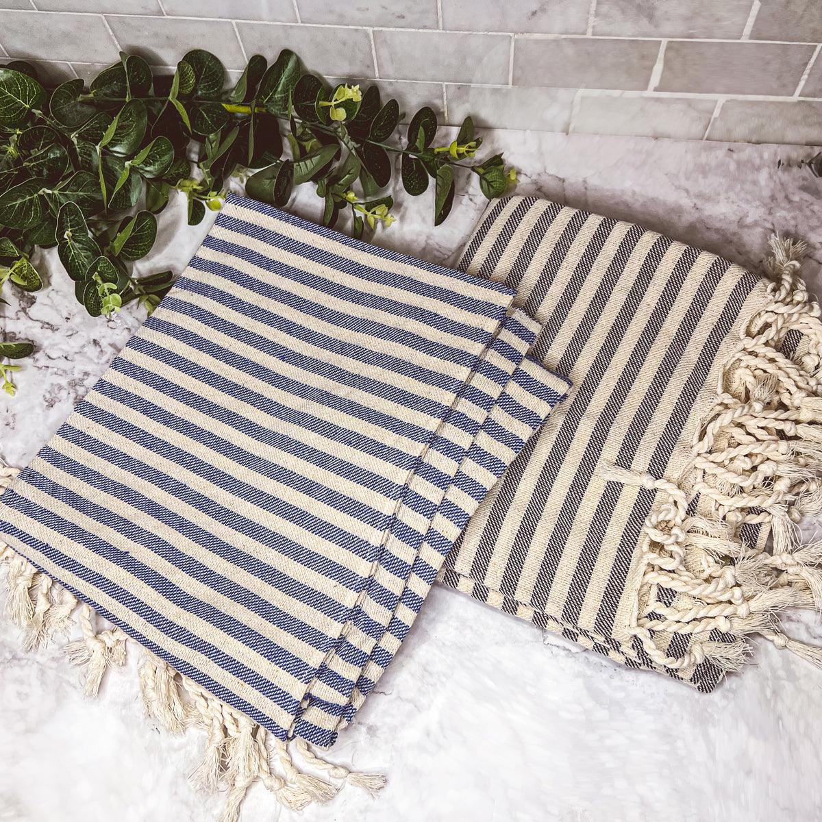 Nautical Turkish Cotton Towel — 180 GSM