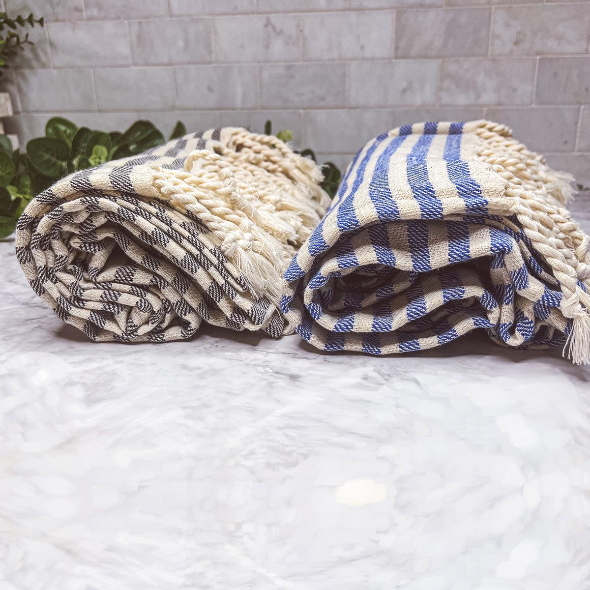 Nautical Turkish Cotton Towel — 180 GSM