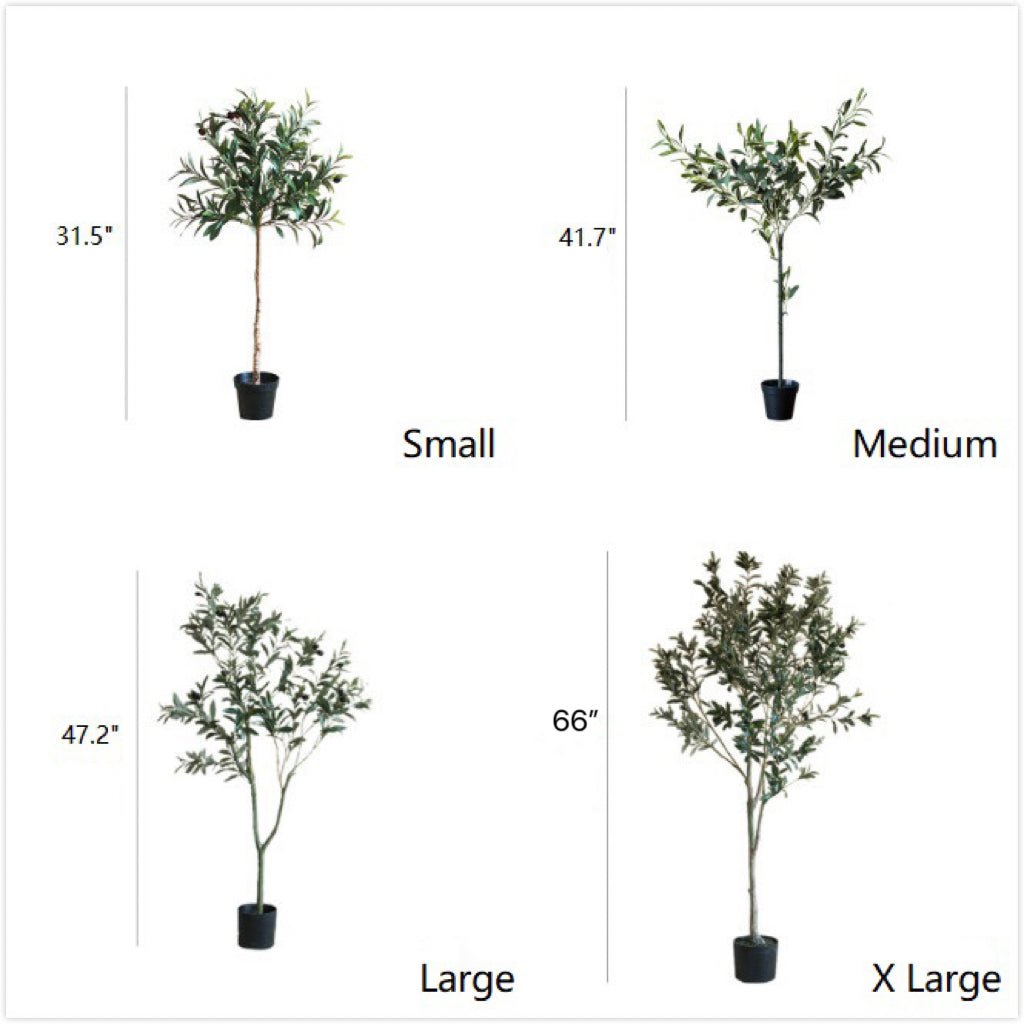 Artificial Silk Faux Olive Tree in Pot – alternate product view