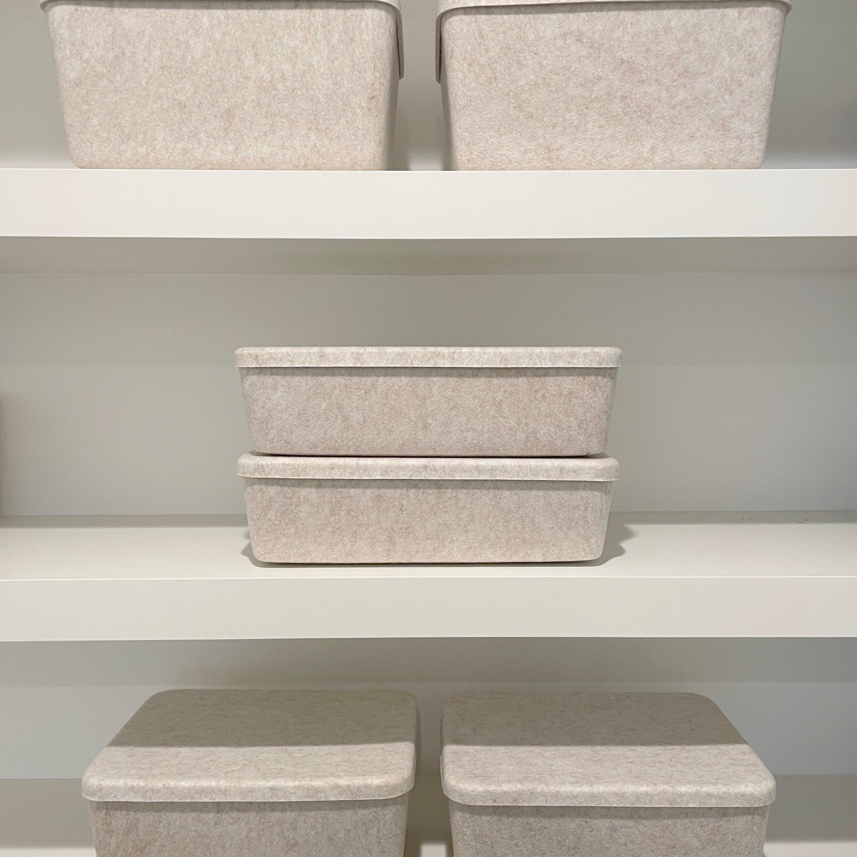 The Sculpted Bin — Long with Lid