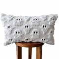 Spooky Ghost Lumbar Pillow Cover — 12" × 20"