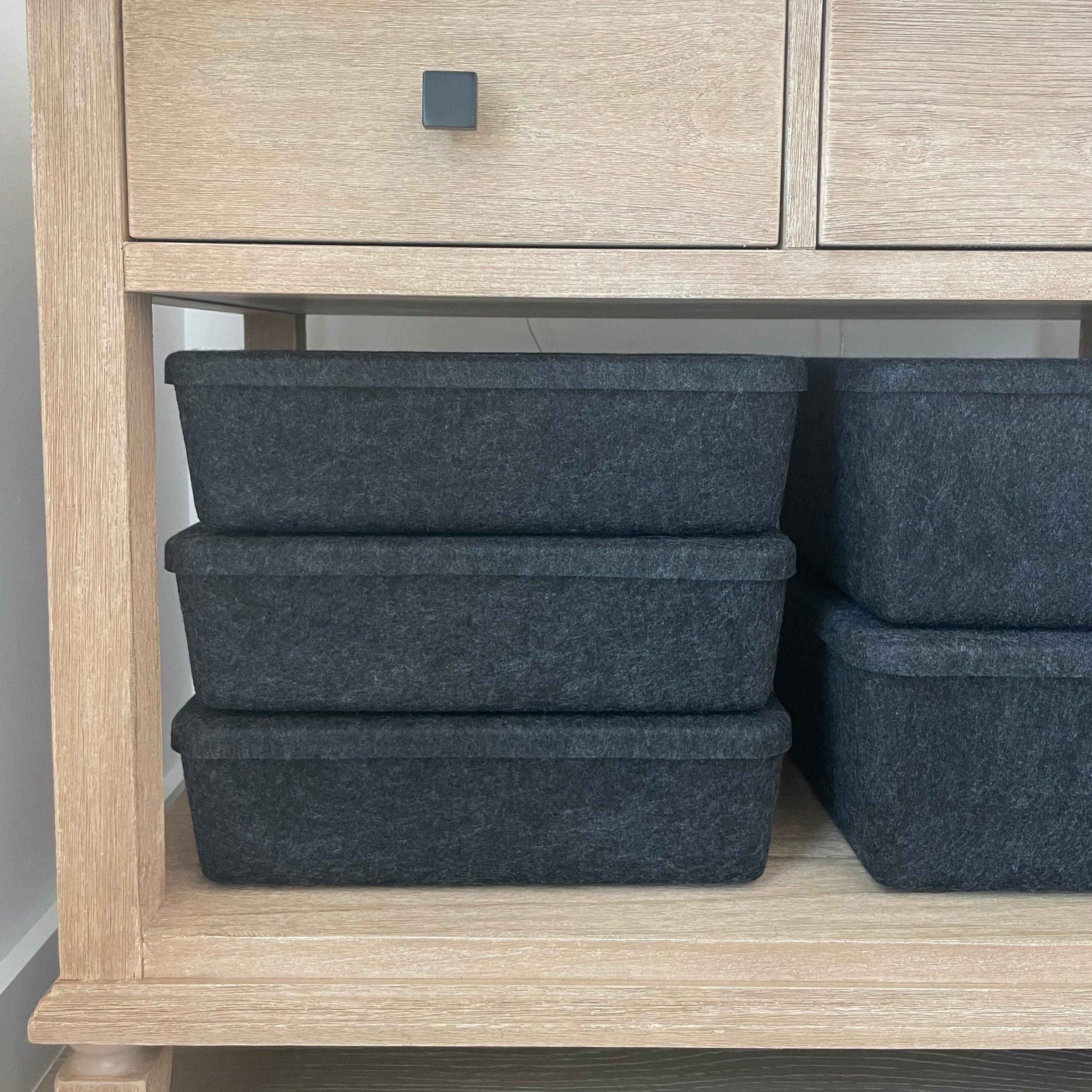The Sculpted Bin — Long with Lid