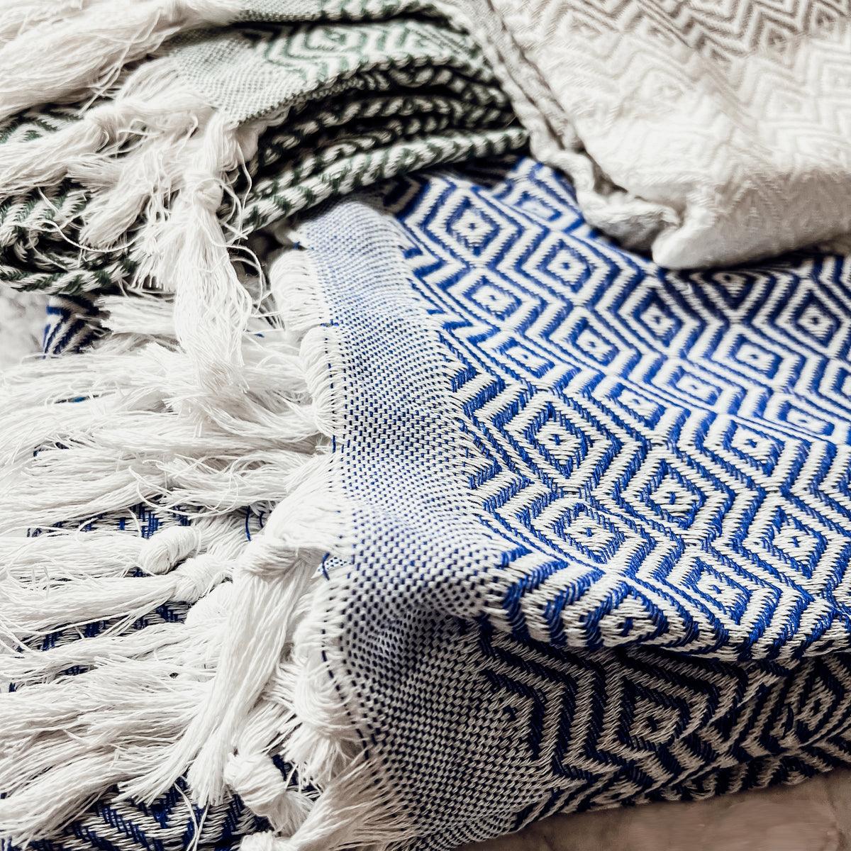 Haley Diamond Turkish Cotton Towel — 200 GSM