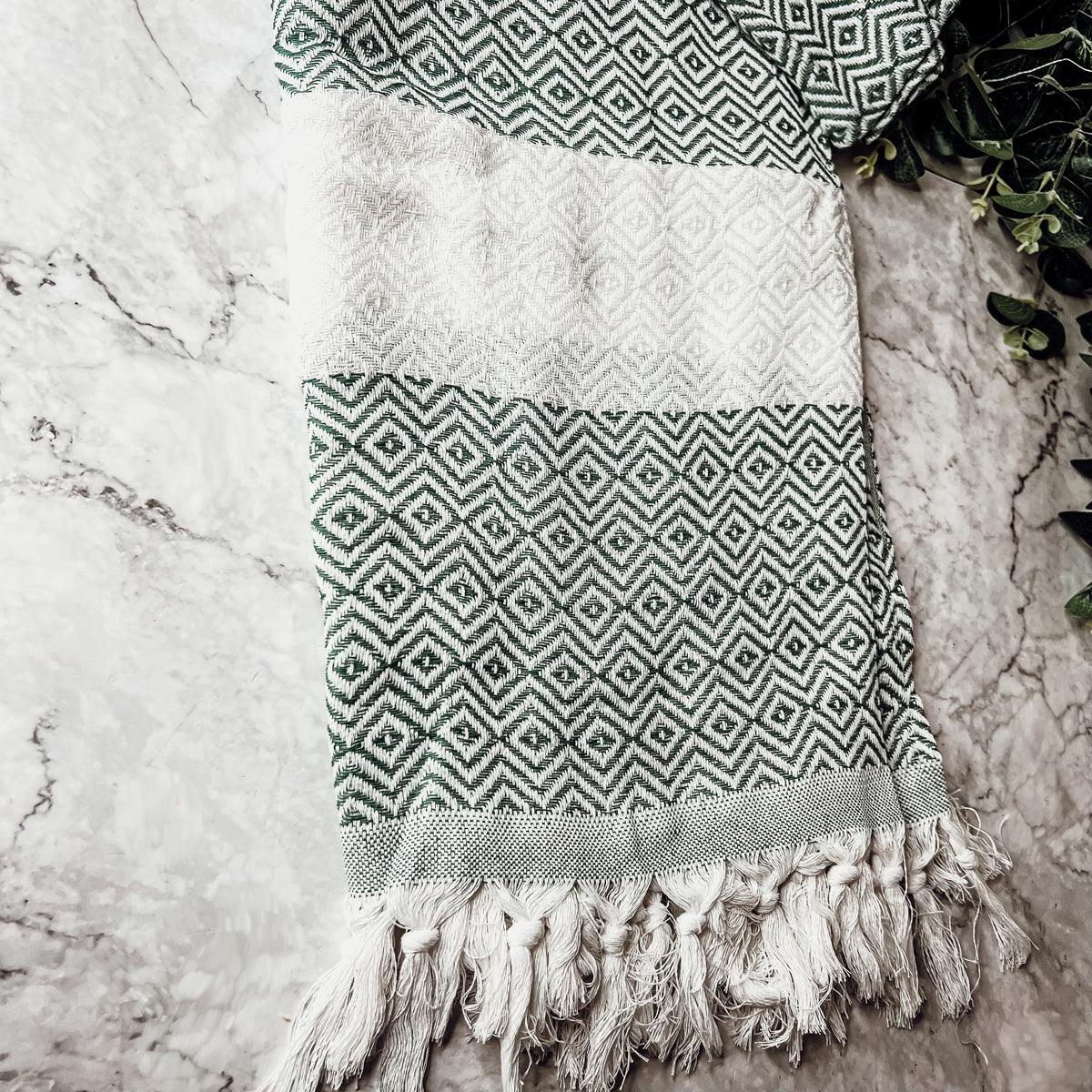 Haley Diamond Turkish Cotton Towel — 200 GSM
