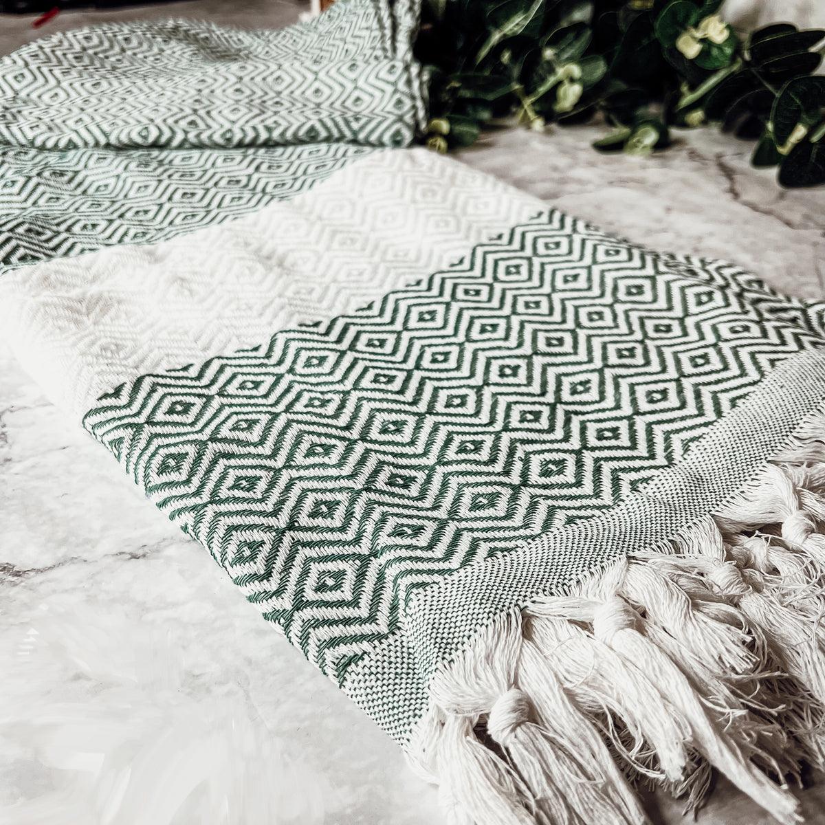 Haley Diamond Turkish Cotton Towel — 200 GSM