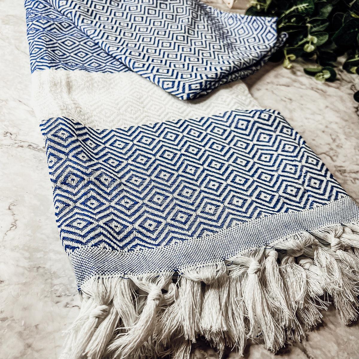 Haley Diamond Turkish Cotton Towel — 200 GSM