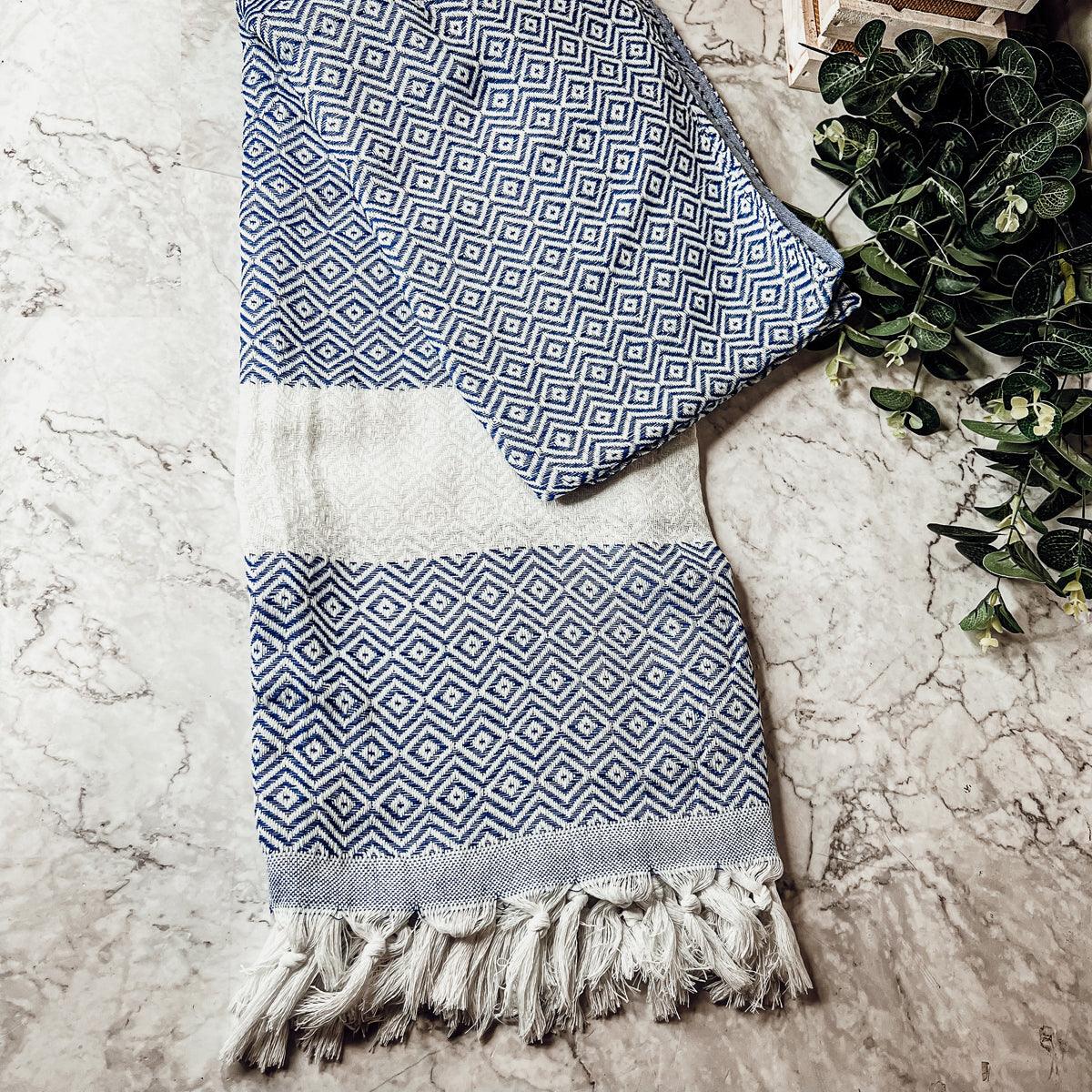 Haley Diamond Turkish Cotton Towel — 200 GSM