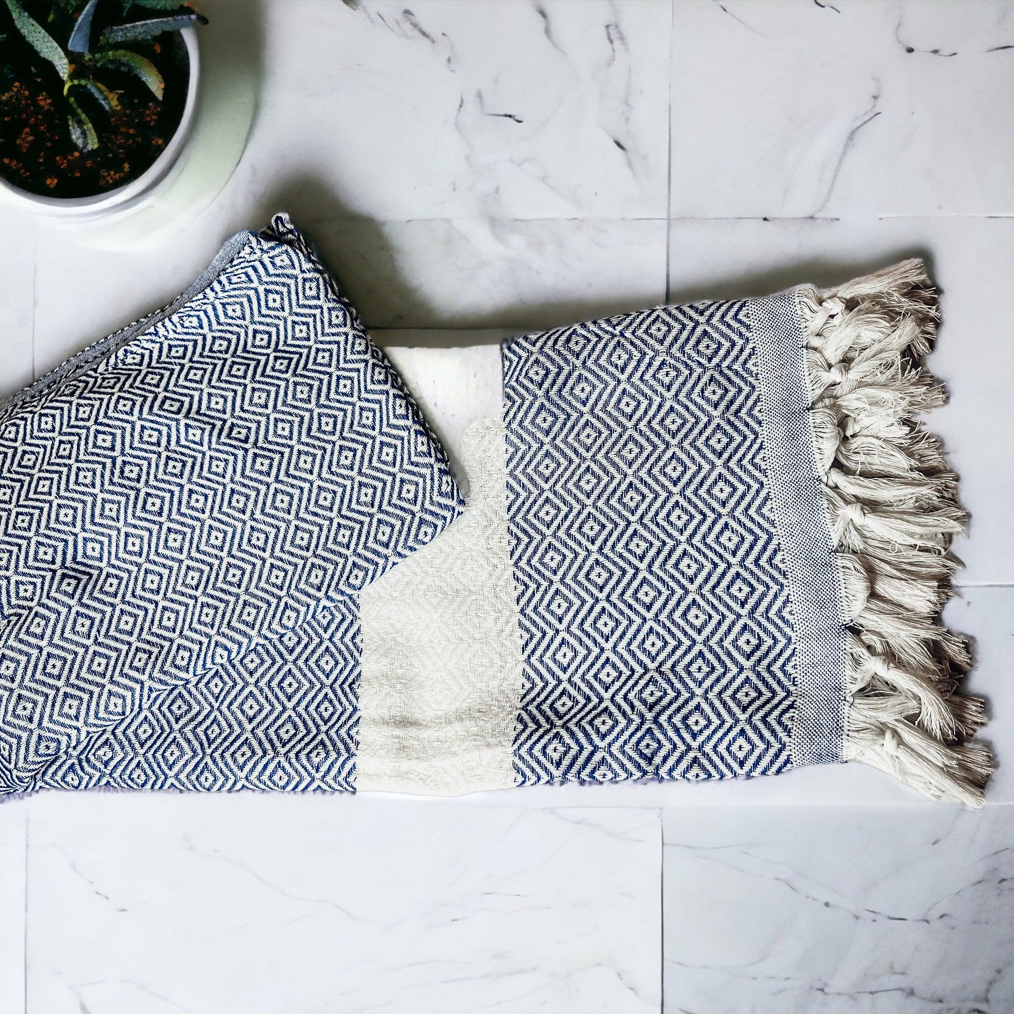 Haley Diamond Turkish Cotton Towel — 200 GSM