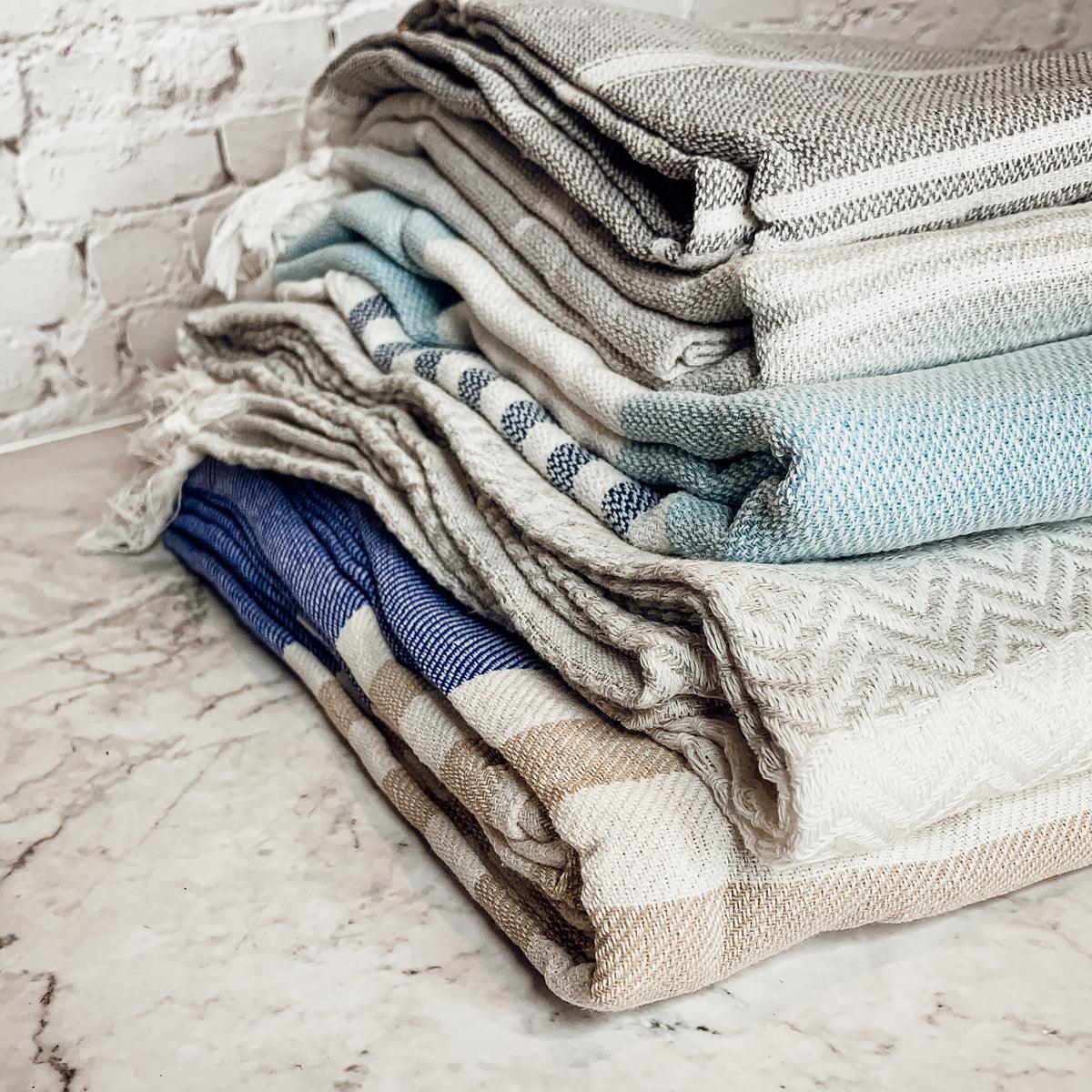 Mediterranean Turkish Cotton Towel — 180 GSM