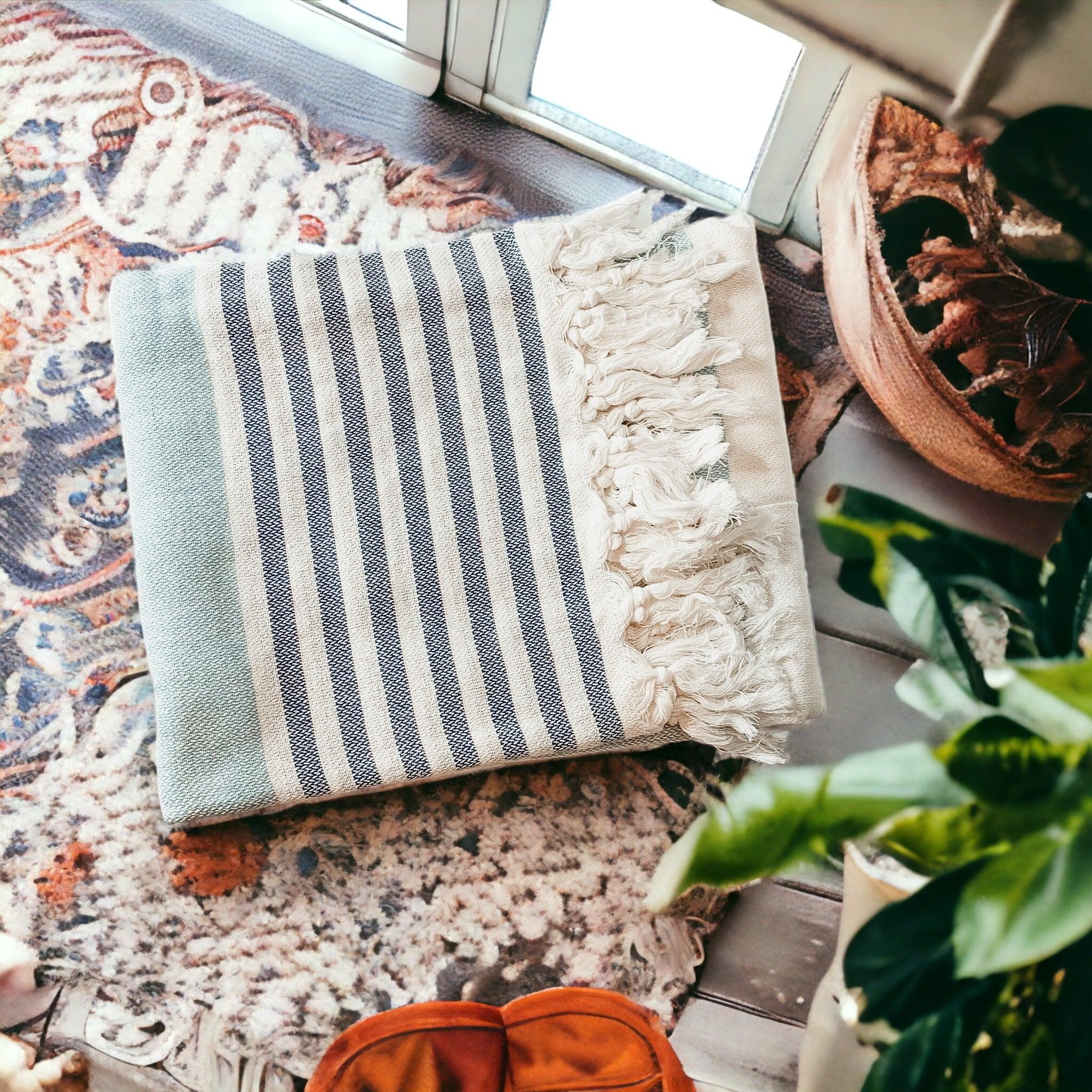 Mediterranean Turkish Cotton Towel — 180 GSM