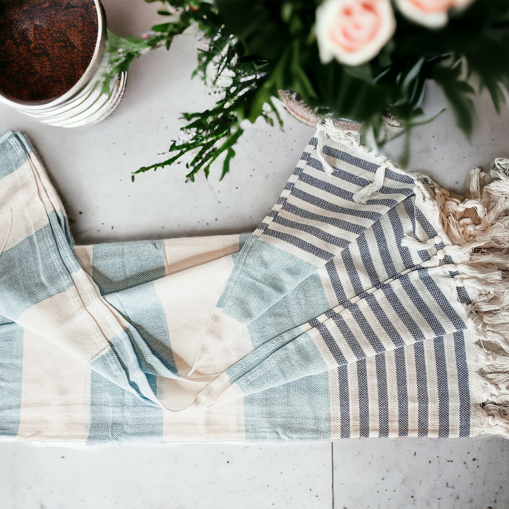 Mediterranean Turkish Cotton Towel — 180 GSM
