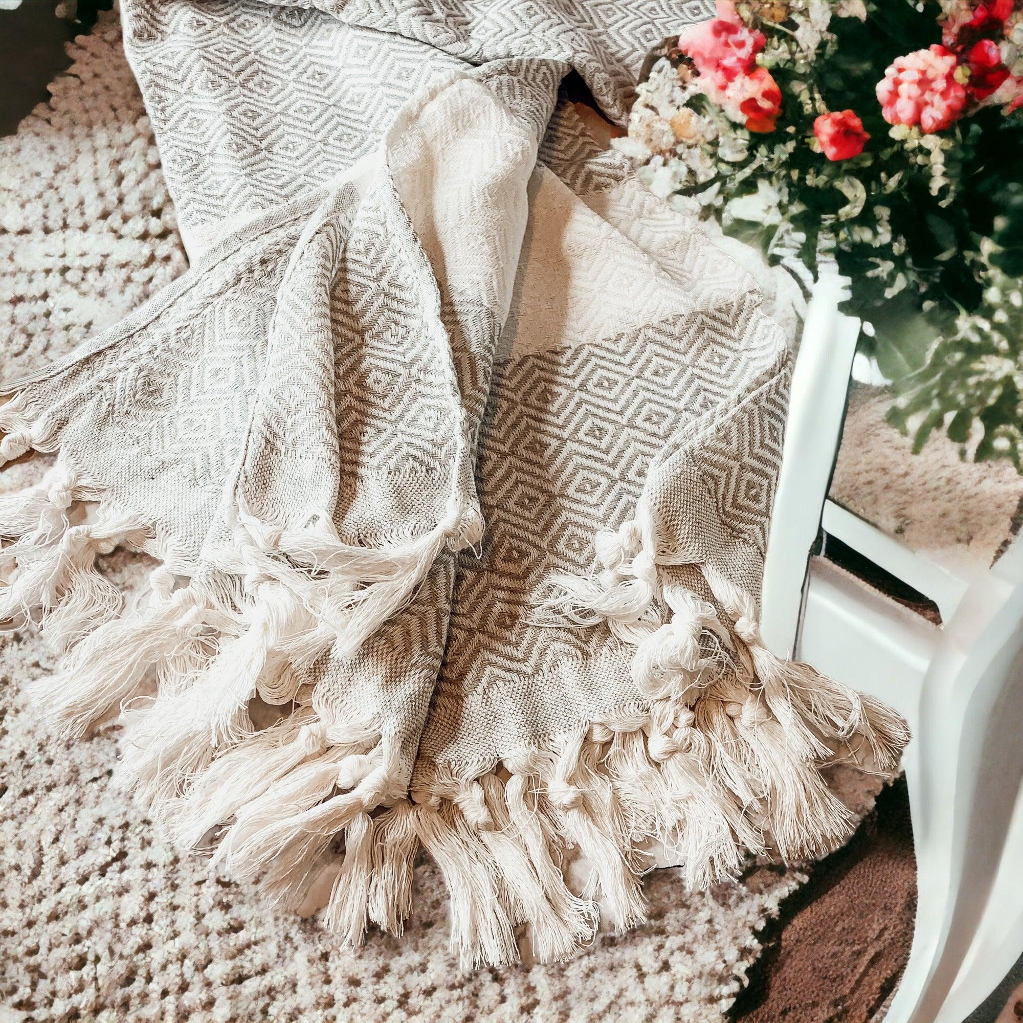 Haley Diamond Turkish Cotton Towel — 200 GSM