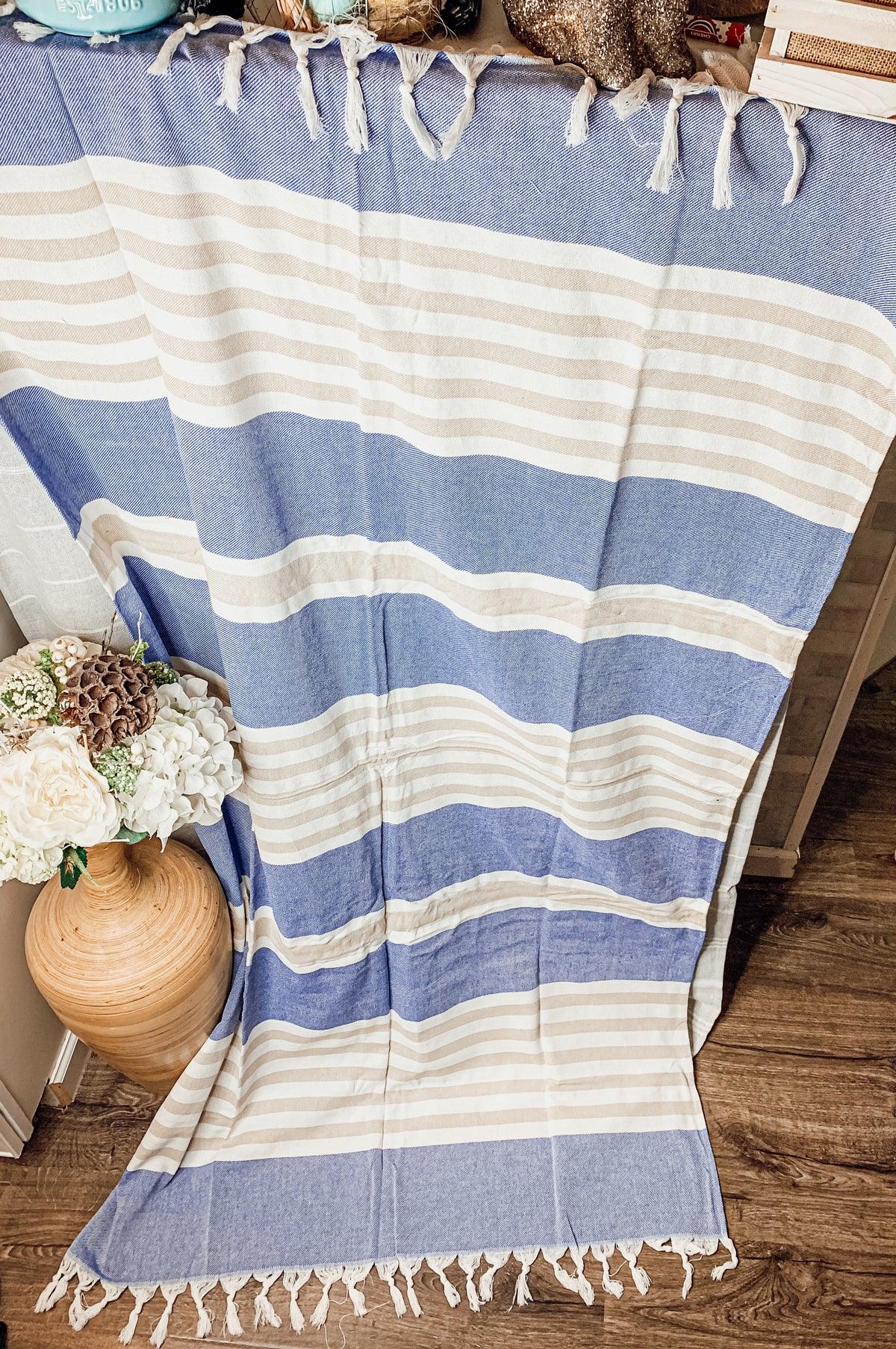 Mediterranean Turkish Cotton Towel — 180 GSM