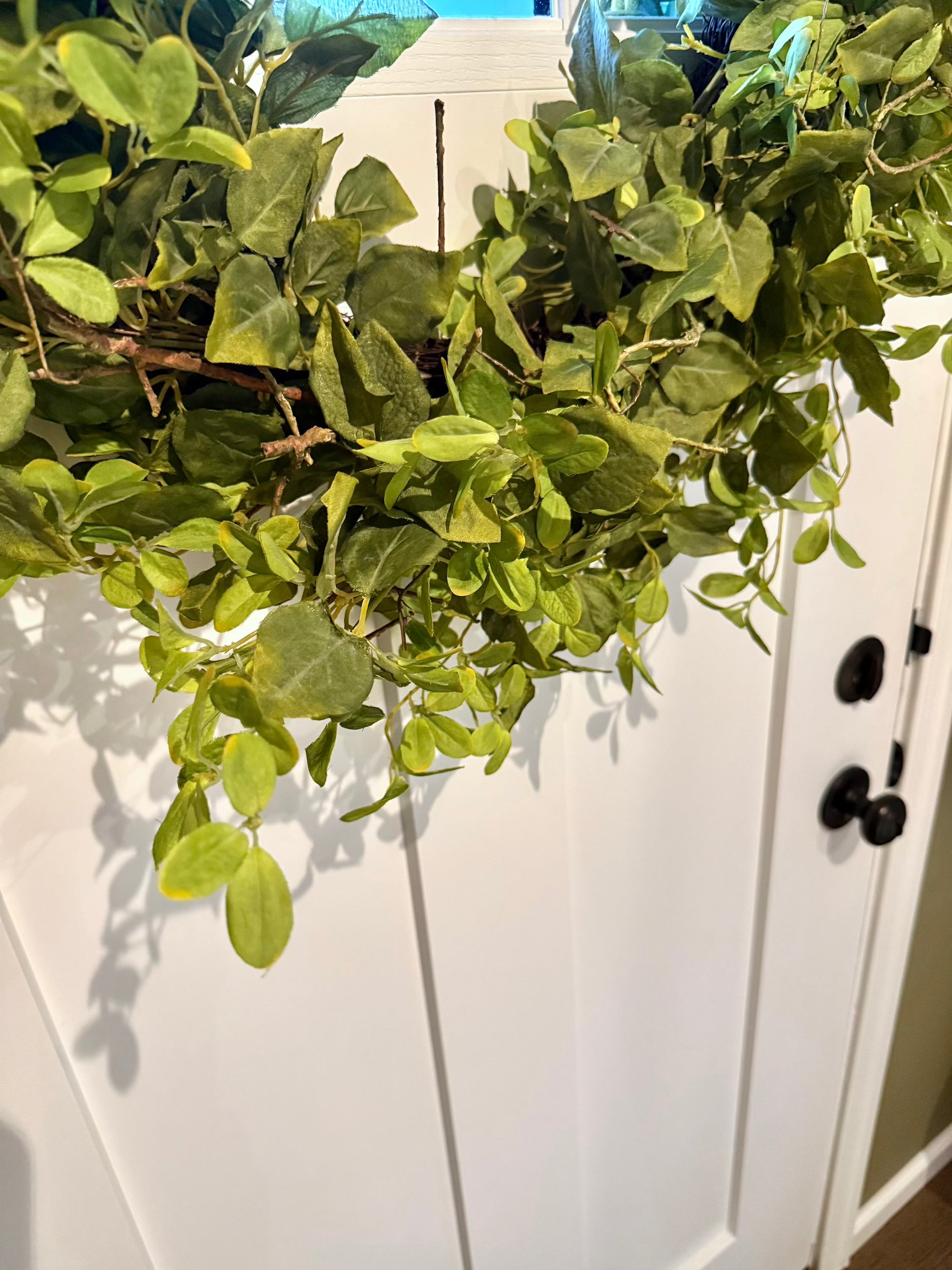 Mixed green foliage wreath
