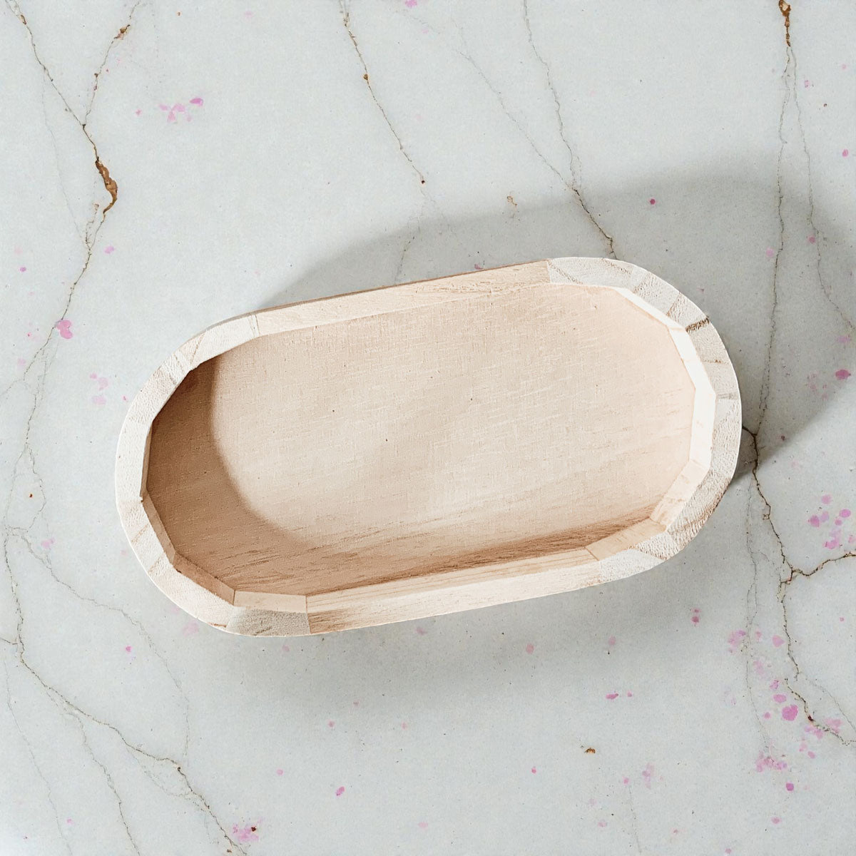 Rustic Wood Trinket Tray