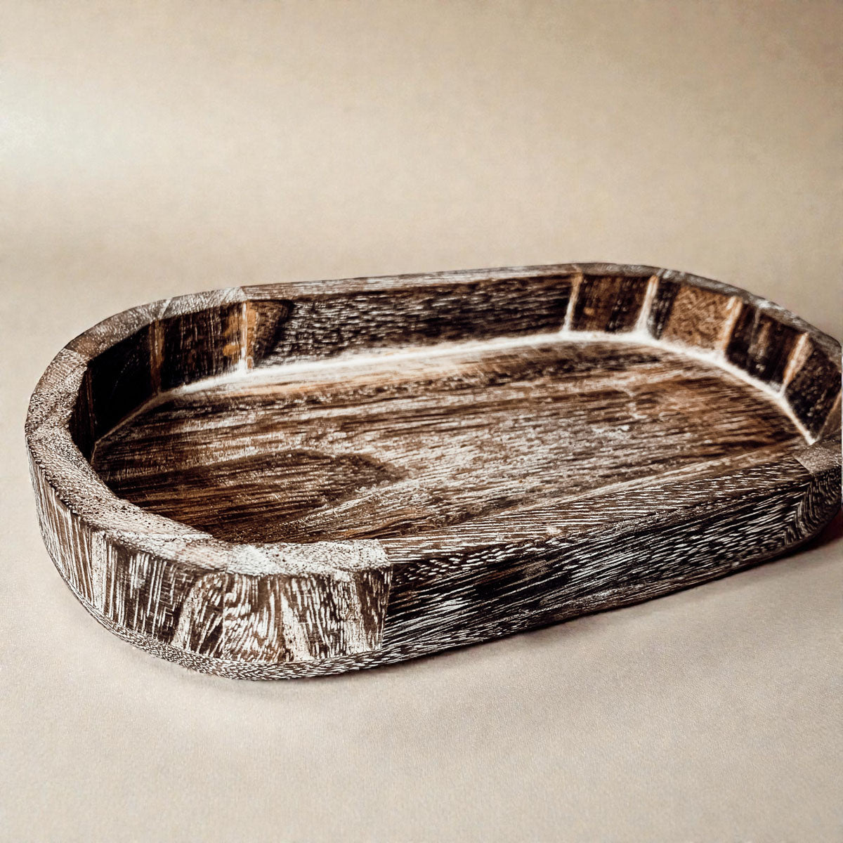 Rustic Wood Trinket Tray