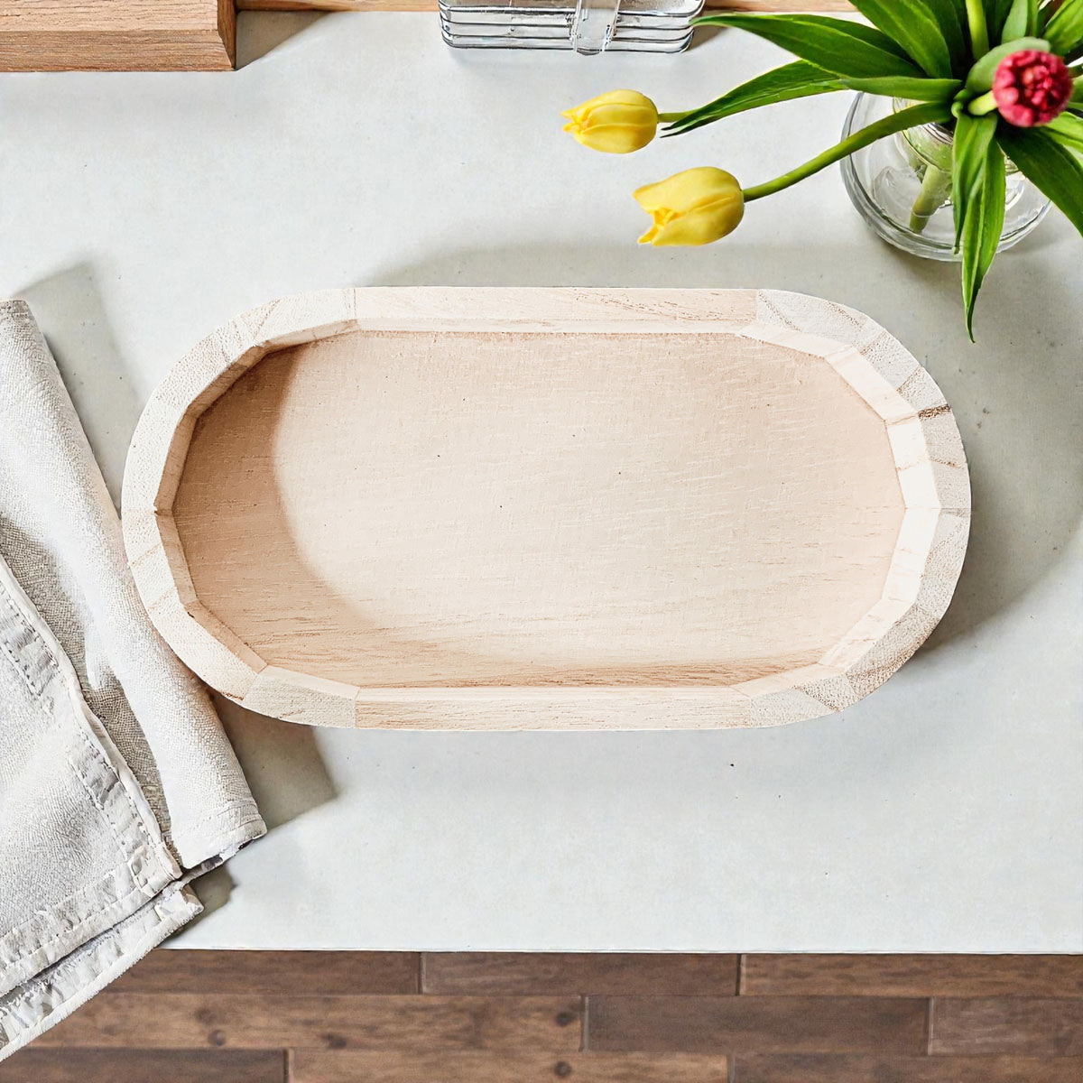 Rustic Wood Trinket Tray