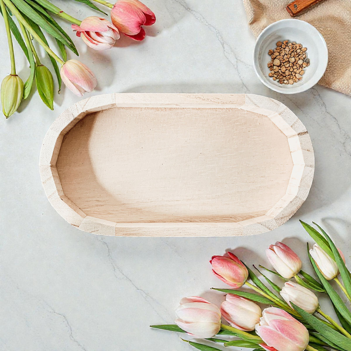 Rustic Wood Trinket Tray