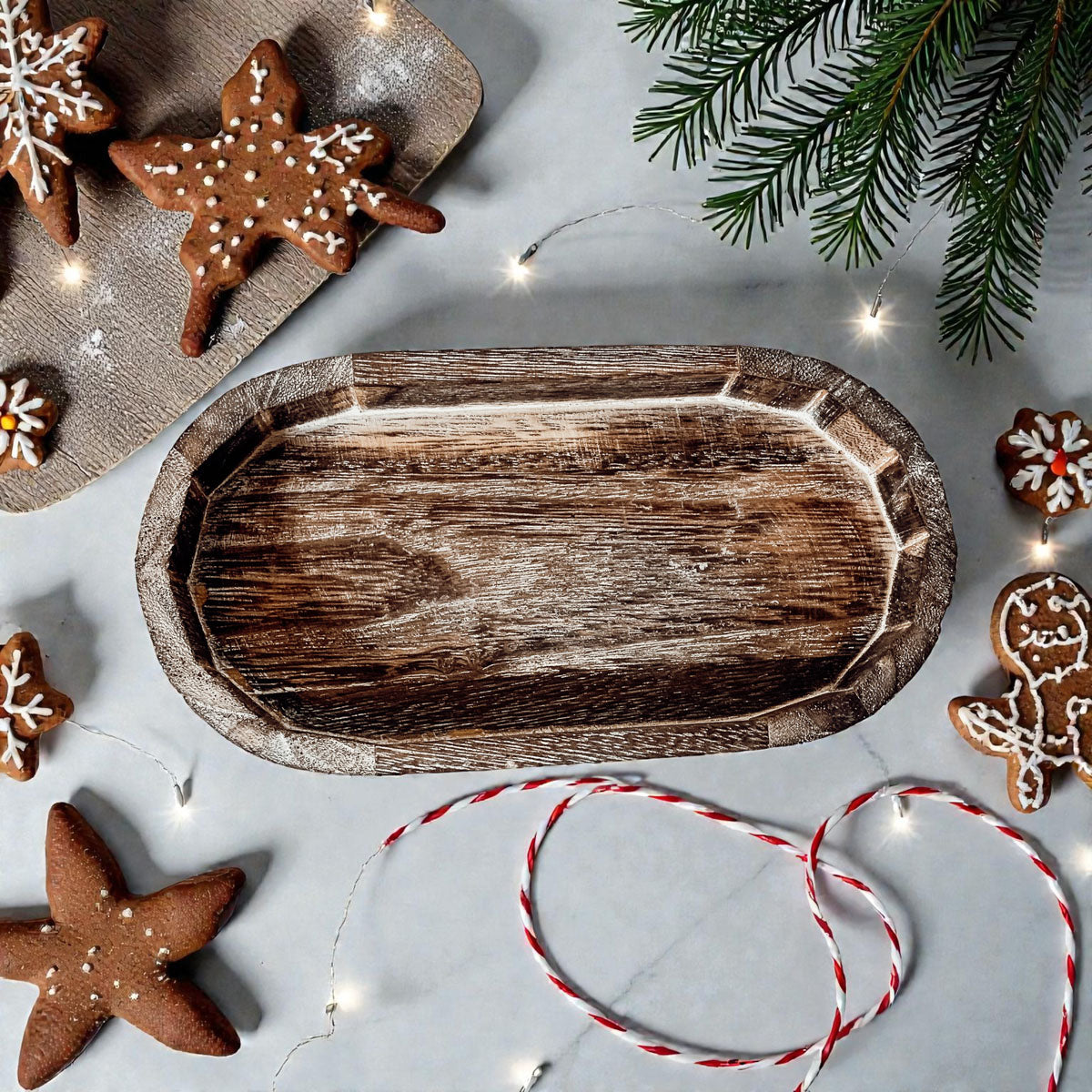 Rustic Wood Trinket Tray