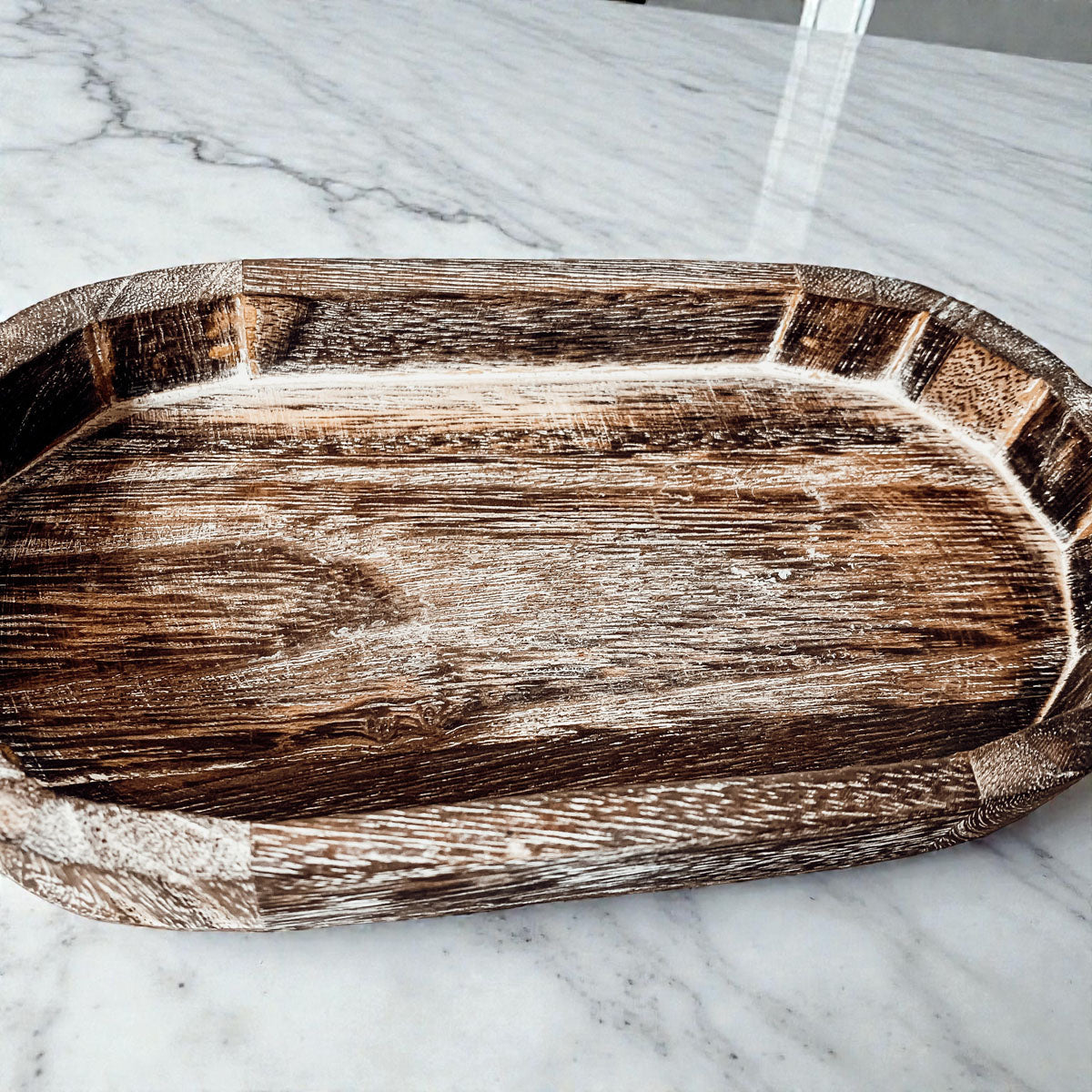 Rustic Wood Trinket Tray