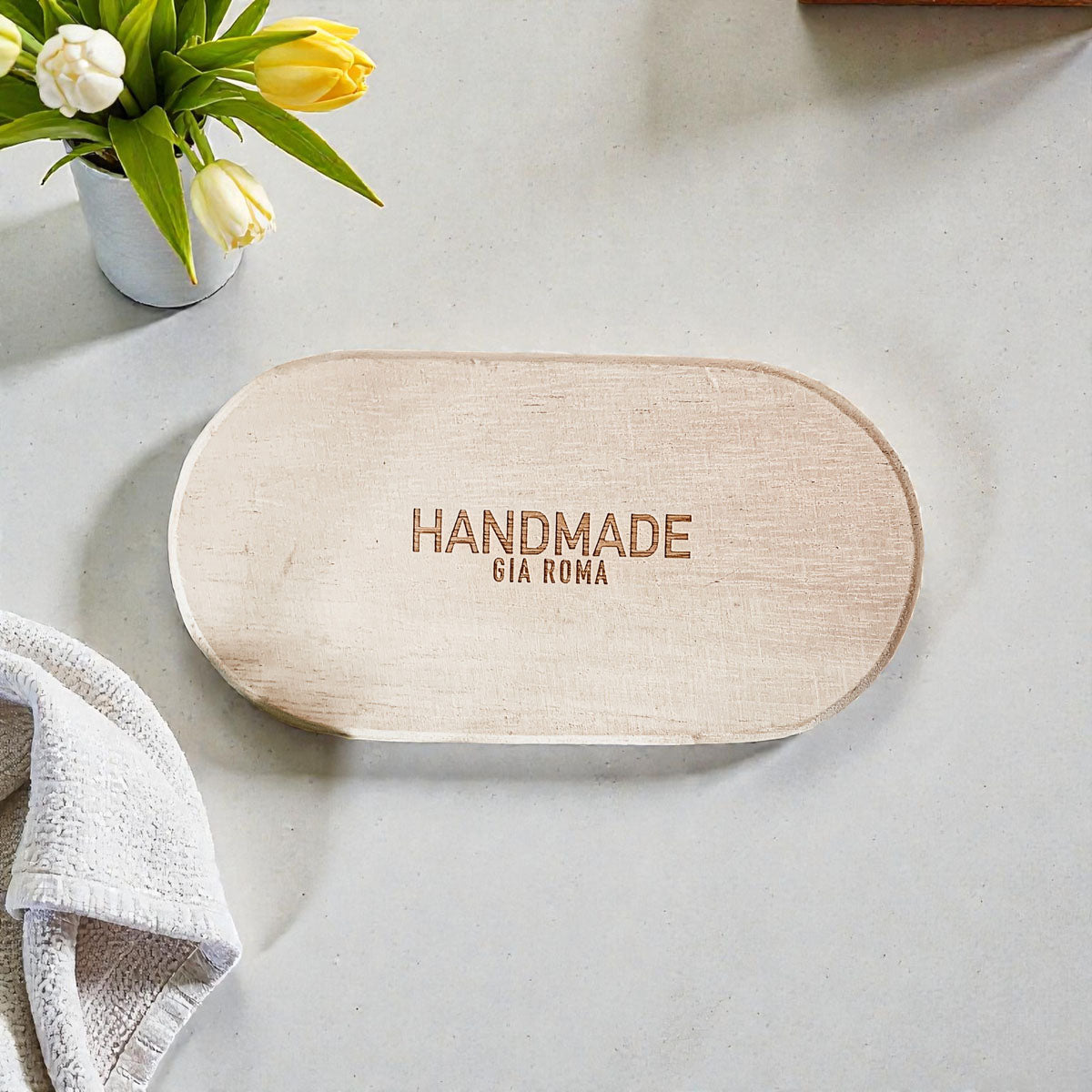 Rustic Wood Trinket Tray
