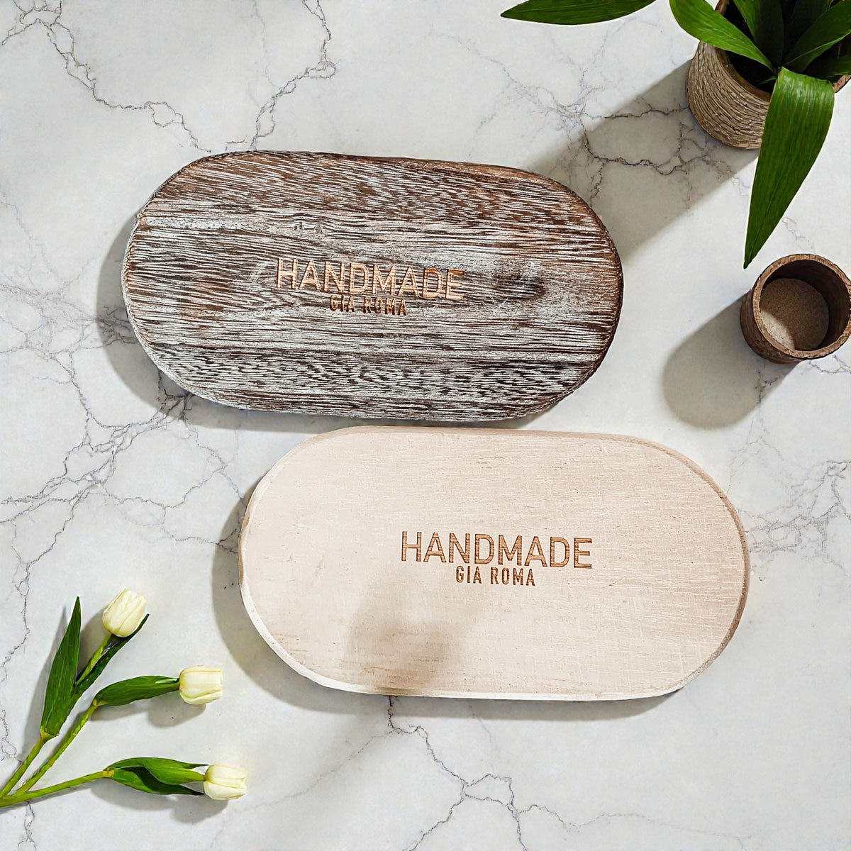 Rustic Wood Trinket Tray